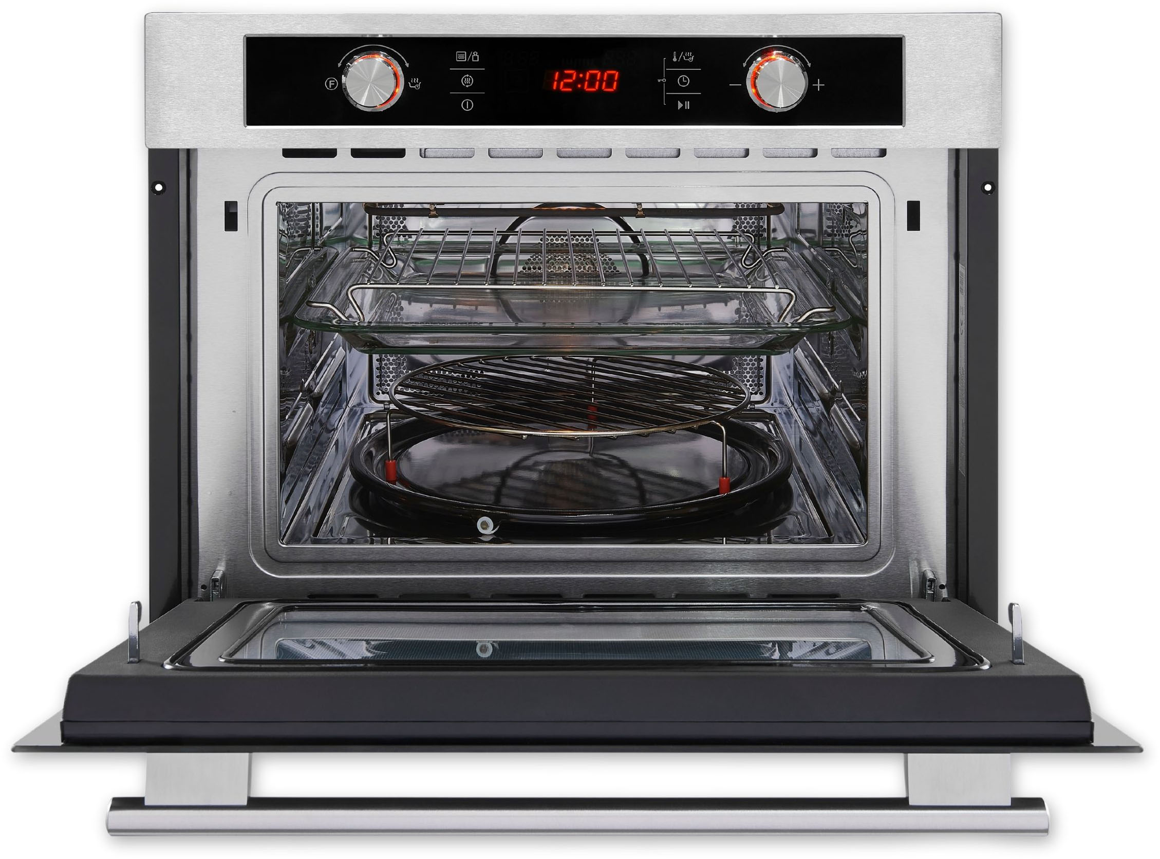 exquisit Einbau-Mikrowelle "EBM 4544 Hi" Mikrowelle 1650 W Egal ob Pizza, Gemüse oder Fleisch-perfekte Ergebnisse auf Knopfdruck