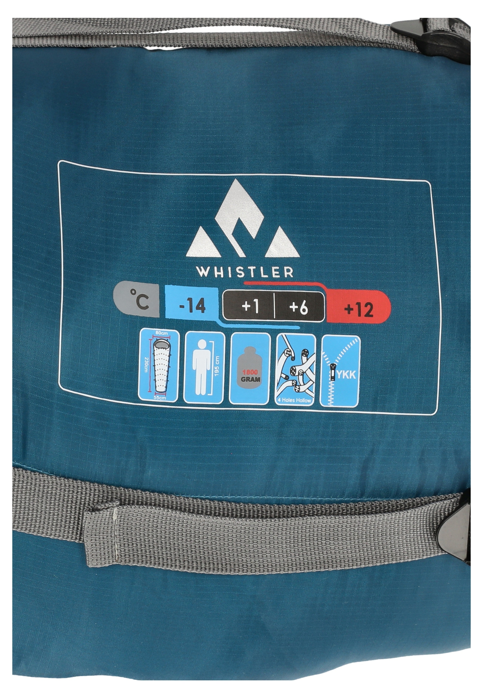 WHISTLER Trekkingschlafsack »Glacier« mit 360-Grad-reflektierenden Elementen