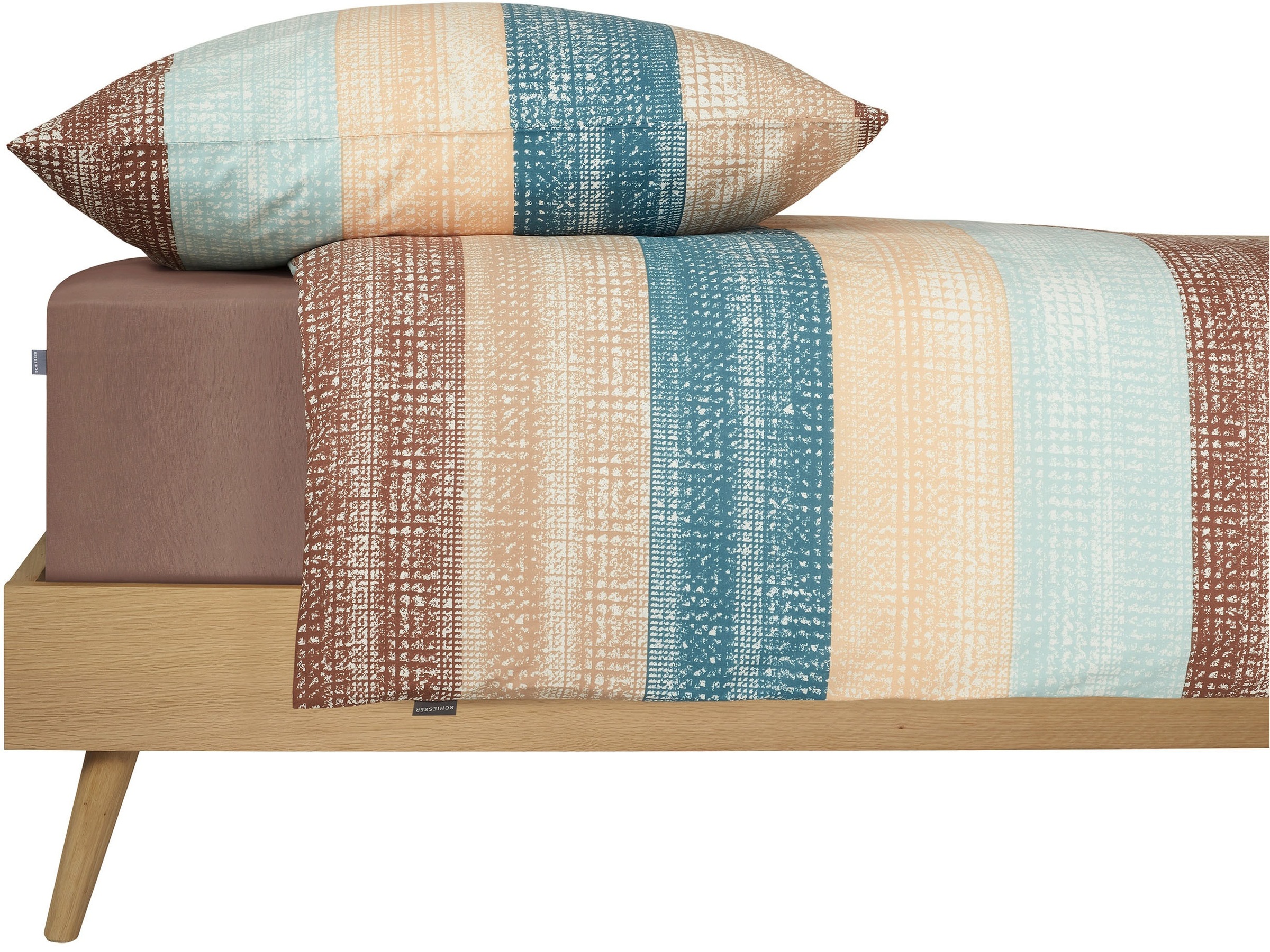 Schiesser Bettwäsche "Emilia aus weicher Baumwolle und texturierten Streife günstig online kaufen