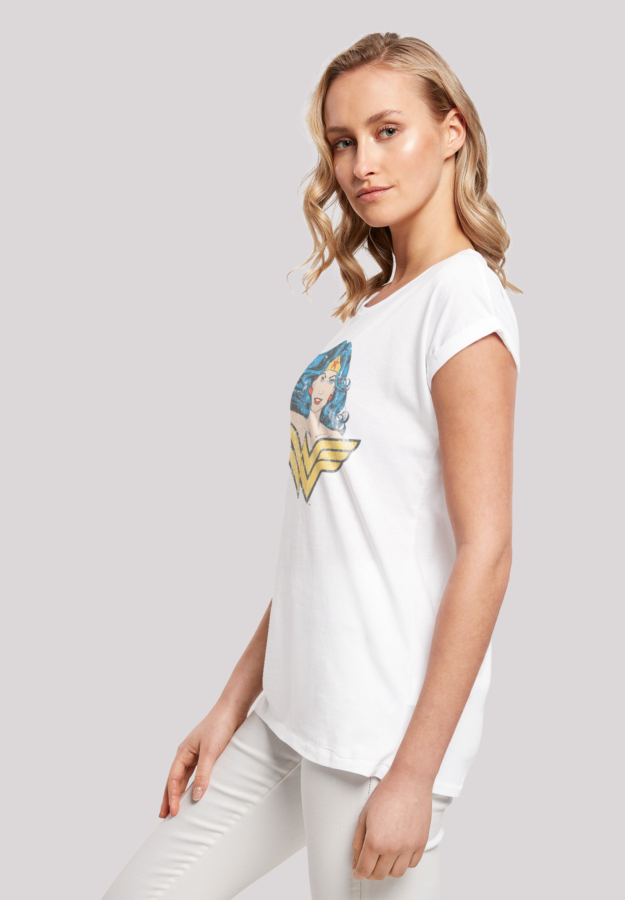 F4NT4STIC T-Shirt »DC Comics Superhelden Wonder Woman Gaze«, Print