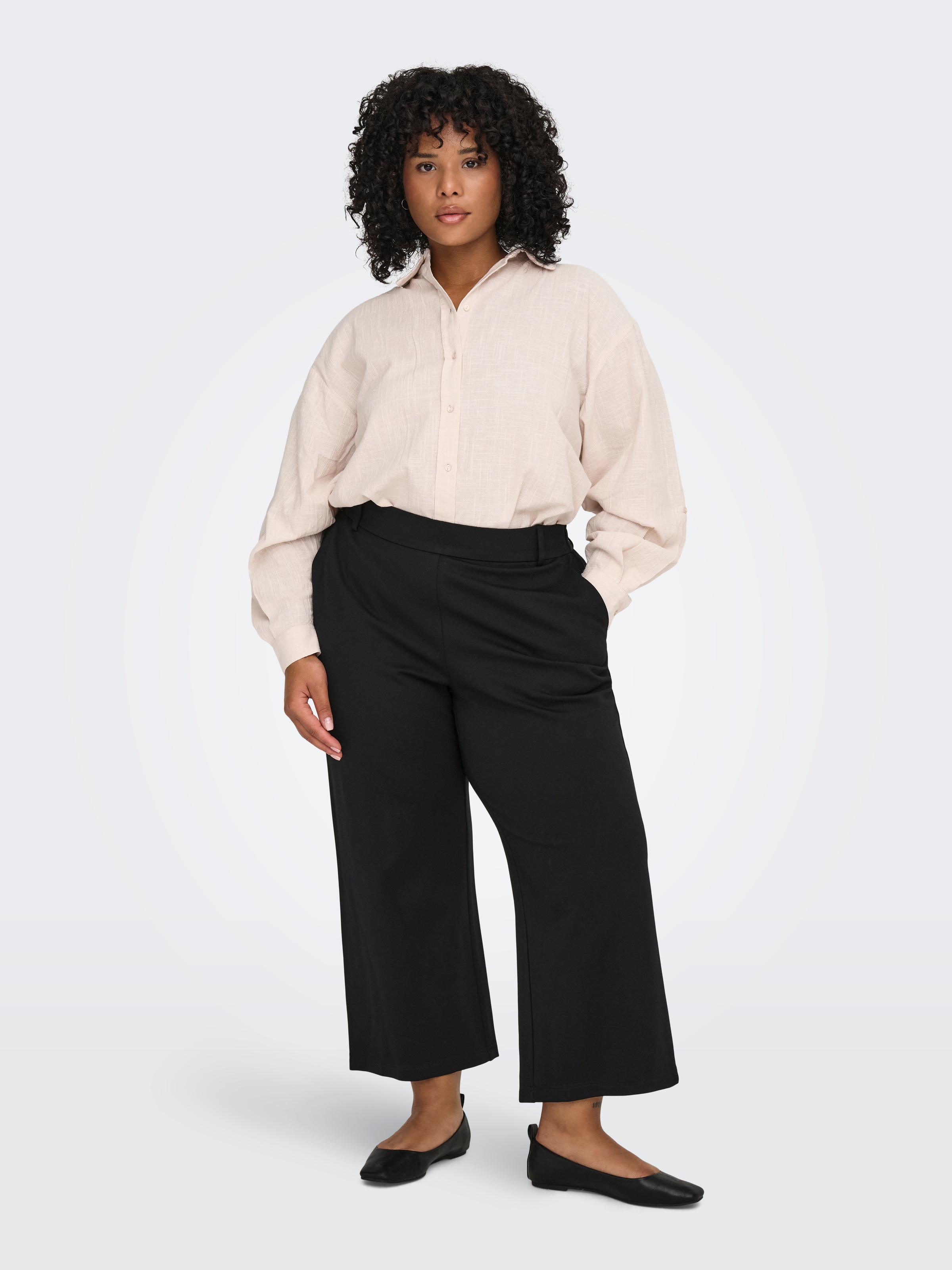 Thumbnail - ONLY CARMAKOMA Sweathose "CARGOLDTRASH LIFE HW STR CULOTTE NOOS"