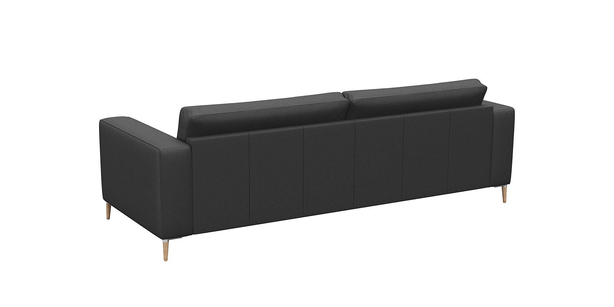 FLEXLUX 3-Sitzer »Fiore, super Sitzkomfort durch Kaltschaum im Sitz«, breite Armlehnen, Füße Alu+ Eiche