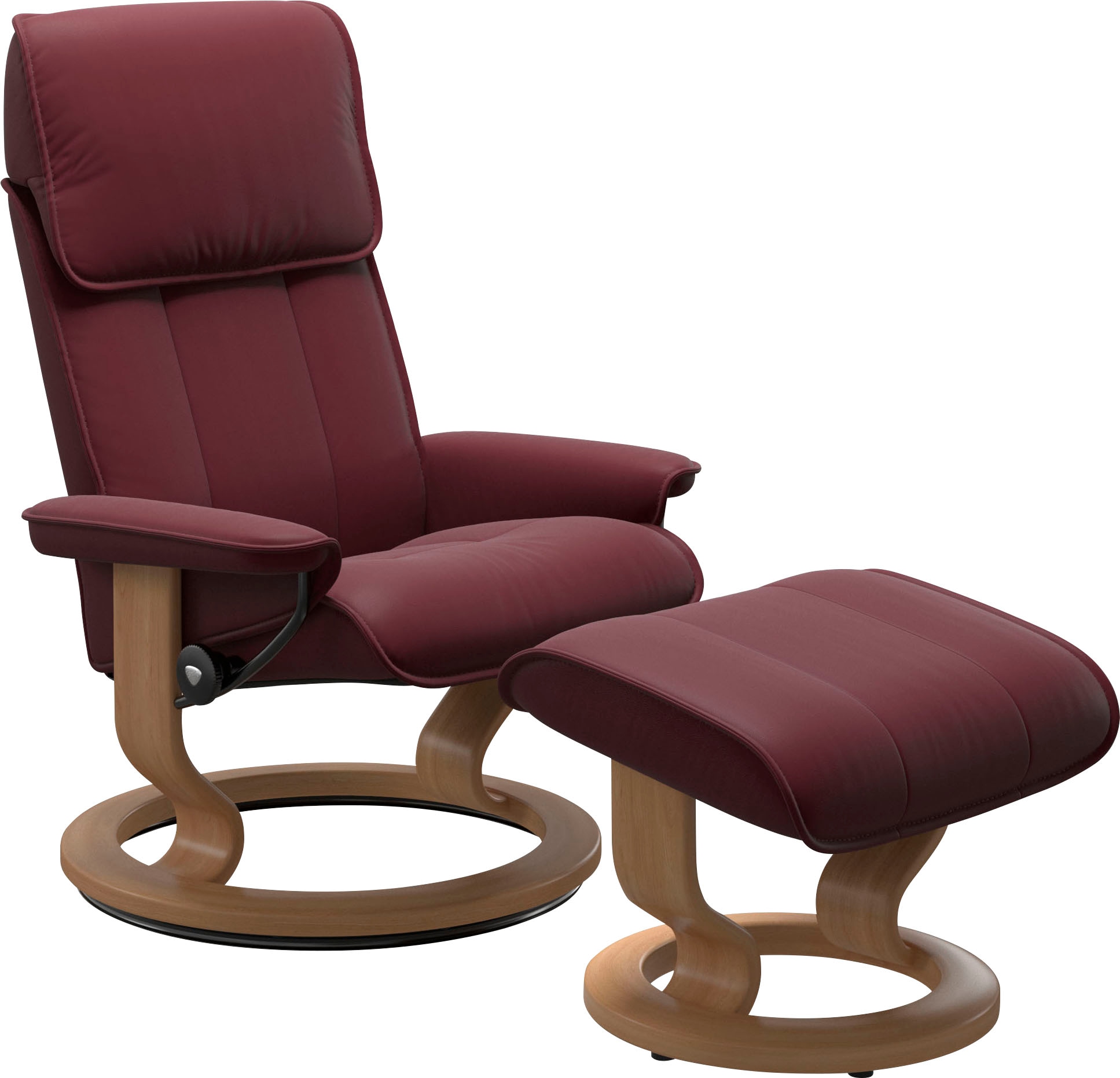 Stressless Fußhocker "Admiral", mit Classic Base, Gestell Eiche