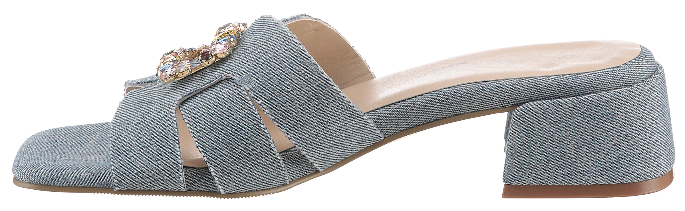 Aniston SHOES Pantolette, Sommerschuh, Festtagsschuh, Blockabsatz - NEUE KOLLEKTION