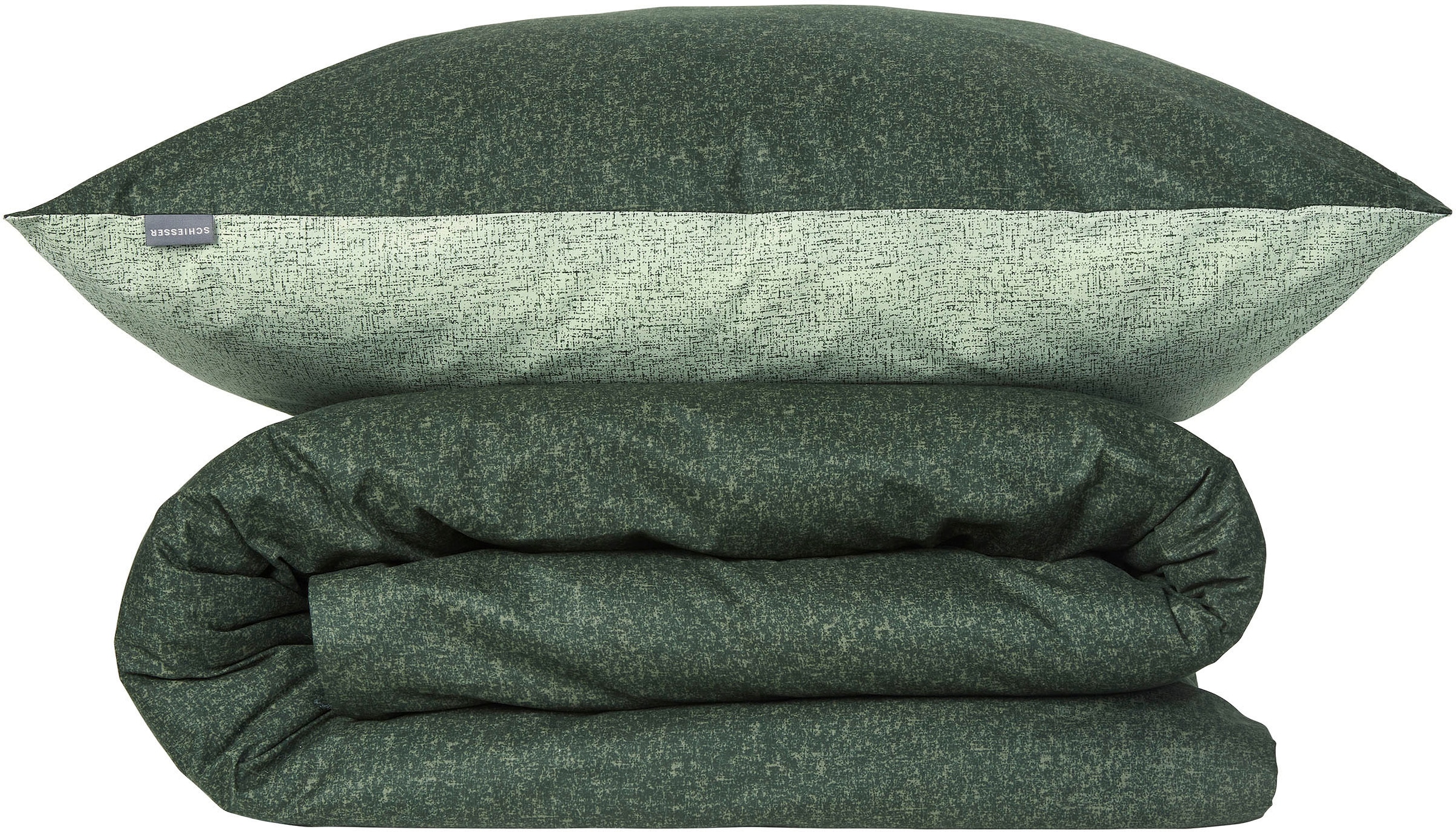 Schiesser Wendebettwäsche »Vinnie aus weicher Baumwolle mit edlem Melangeeffekt«, MADE IN GREEN by OEKO-TEX®-zertifiziert