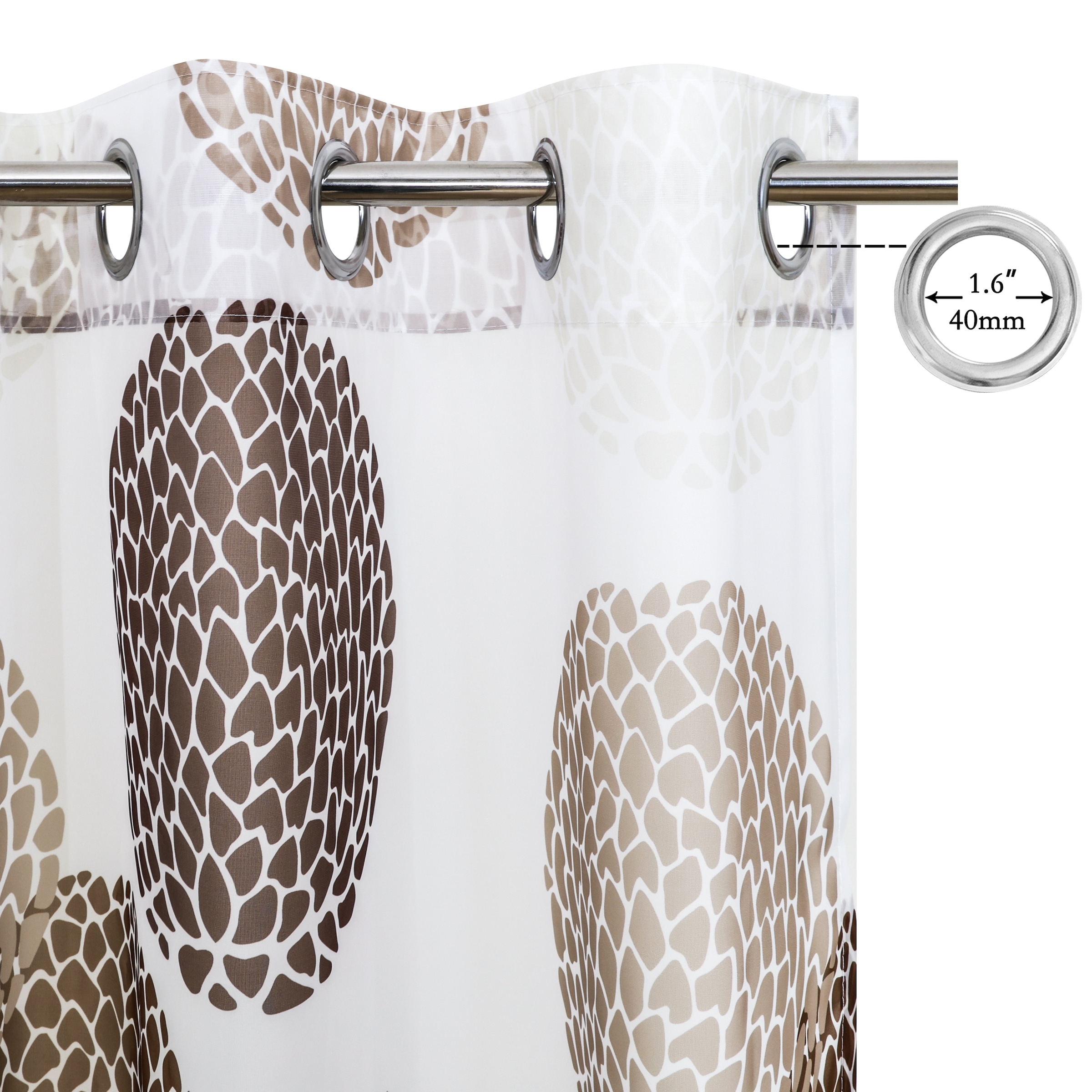 OTTO home 1100000002199 »BELEM« Ösen 1 Stk. tlg. 1 Schal, Polyester, Kreise
