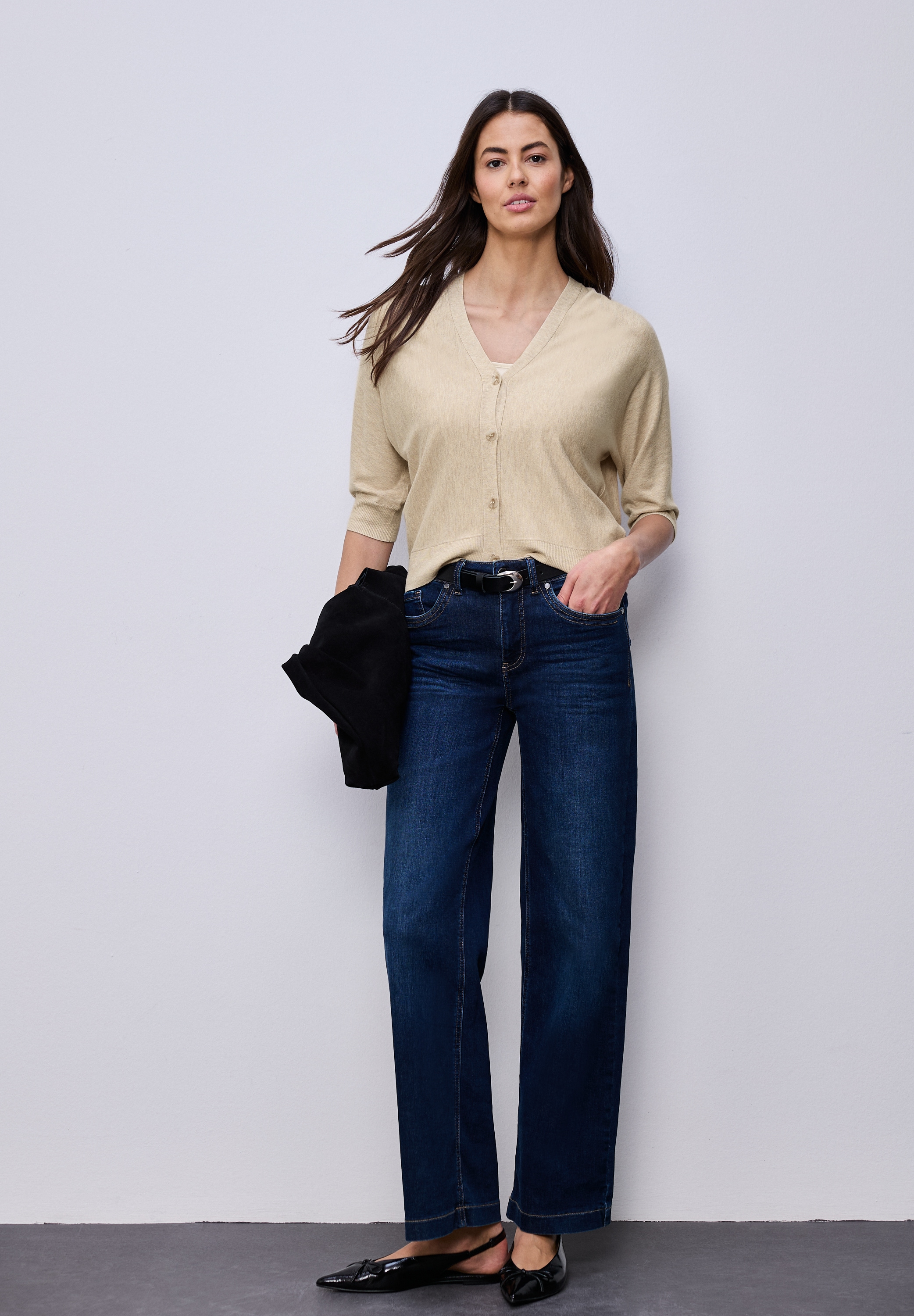 STREET ONE Cardigan 3/4-Arm und V-Ausschnitt