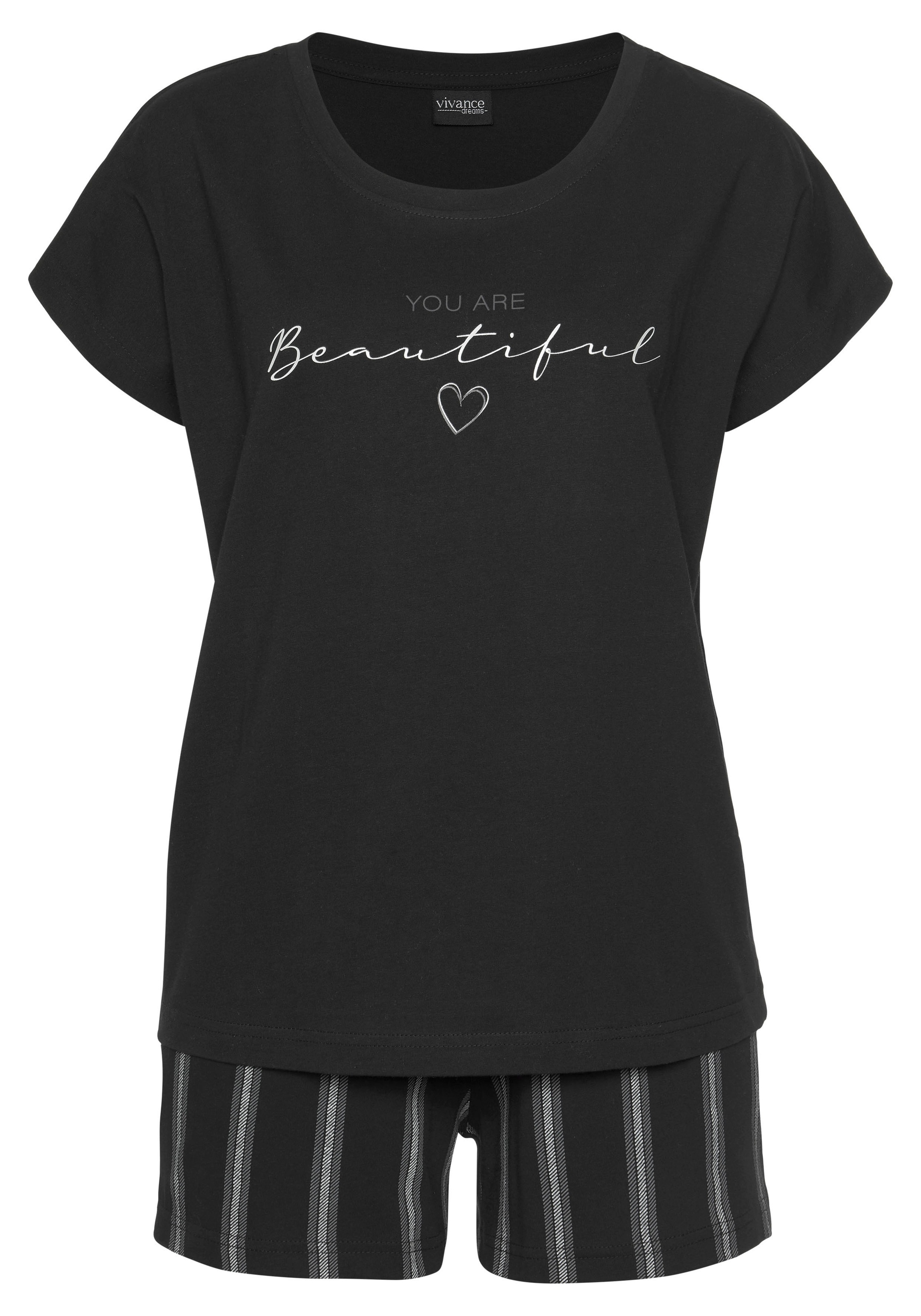 Vivance Dreams Shorty 2 Stk. tlg., mit Frontdruck günstig online kaufen