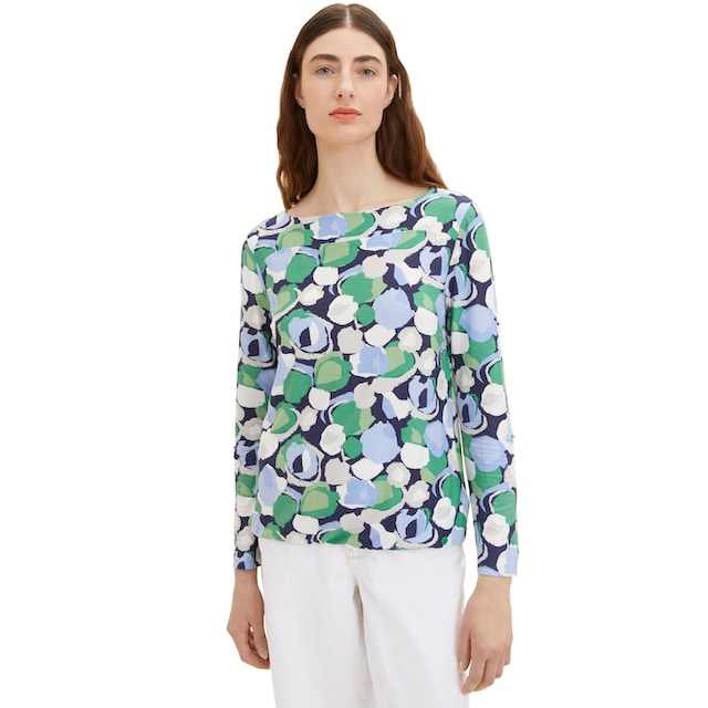 TOM TAILOR Print-Shirt »Tom Tailor Damen Print-Shirt«, im Floral-Design  online kaufen | BAUR