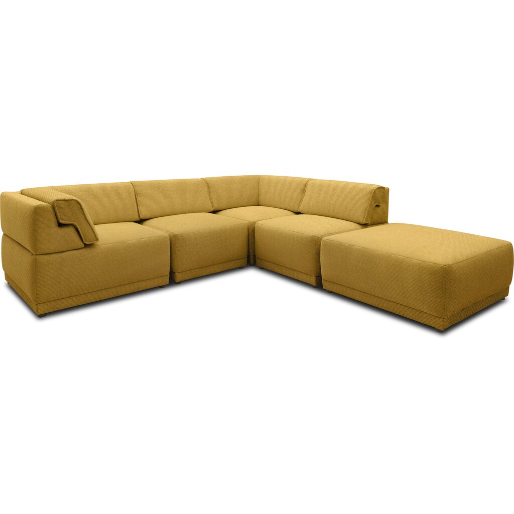 DOMO collection Loungesofa »800007«, (Set, 5 Teile)