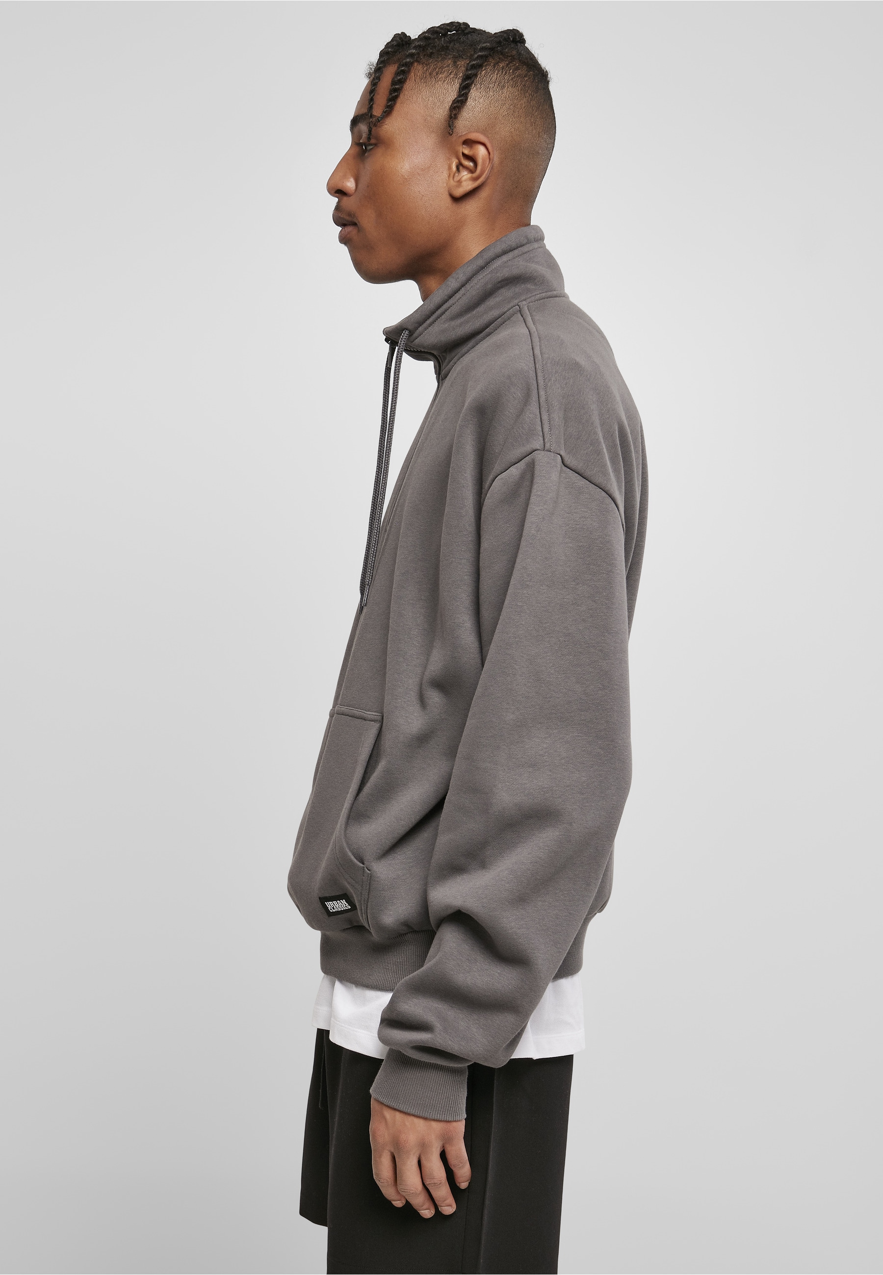 URBAN CLASSICS Kapuzensweatshirt »Urban Classics Herren Organic Drawstring Troyer«, 1 Stk.
