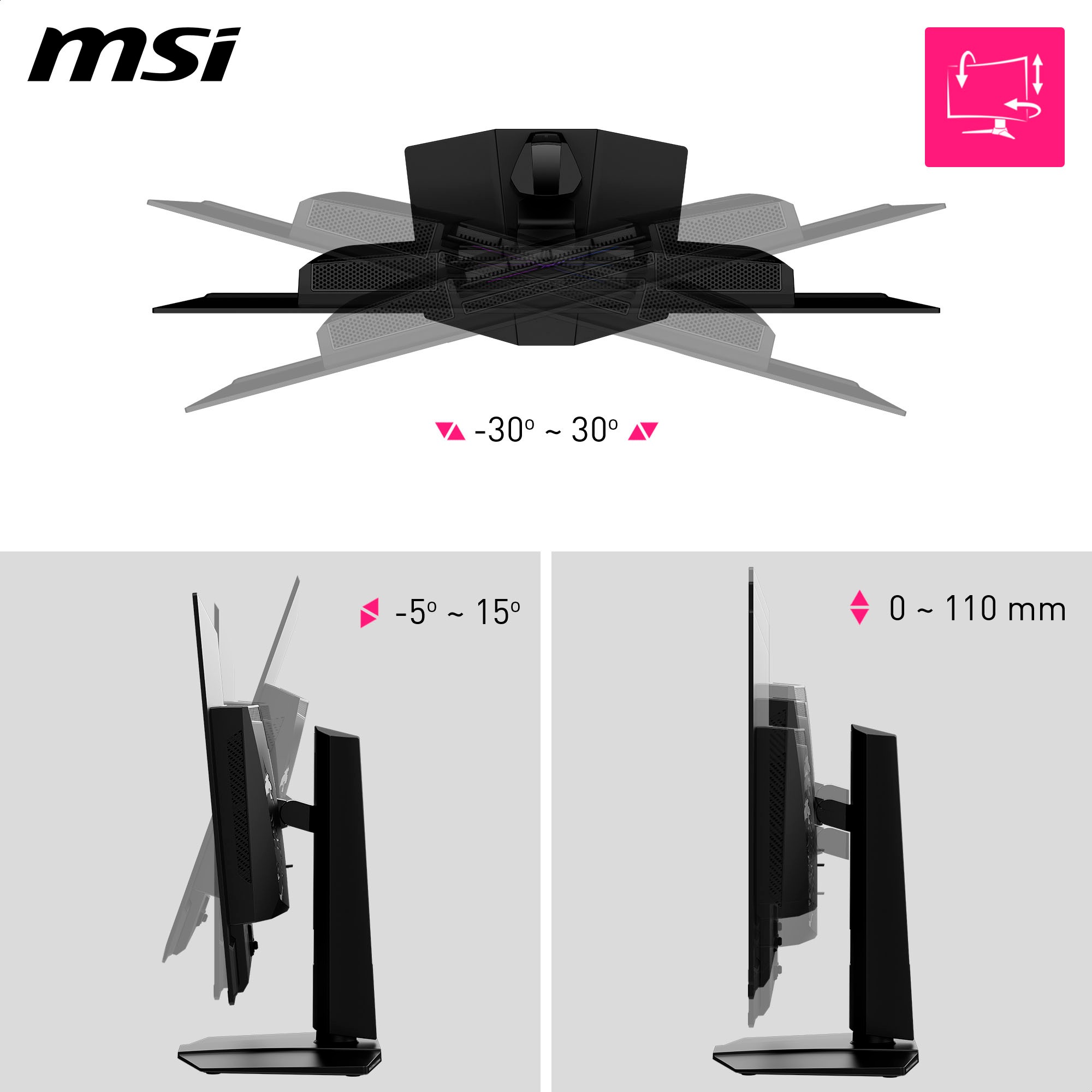 MSI Gaming-Monitor »MPG 322URX QD-OLED«, 80 cm/32 Zoll, 3840 x 2160 px, 4K Ultra HD, 0,03 ms Reaktionszeit, 240 Hz