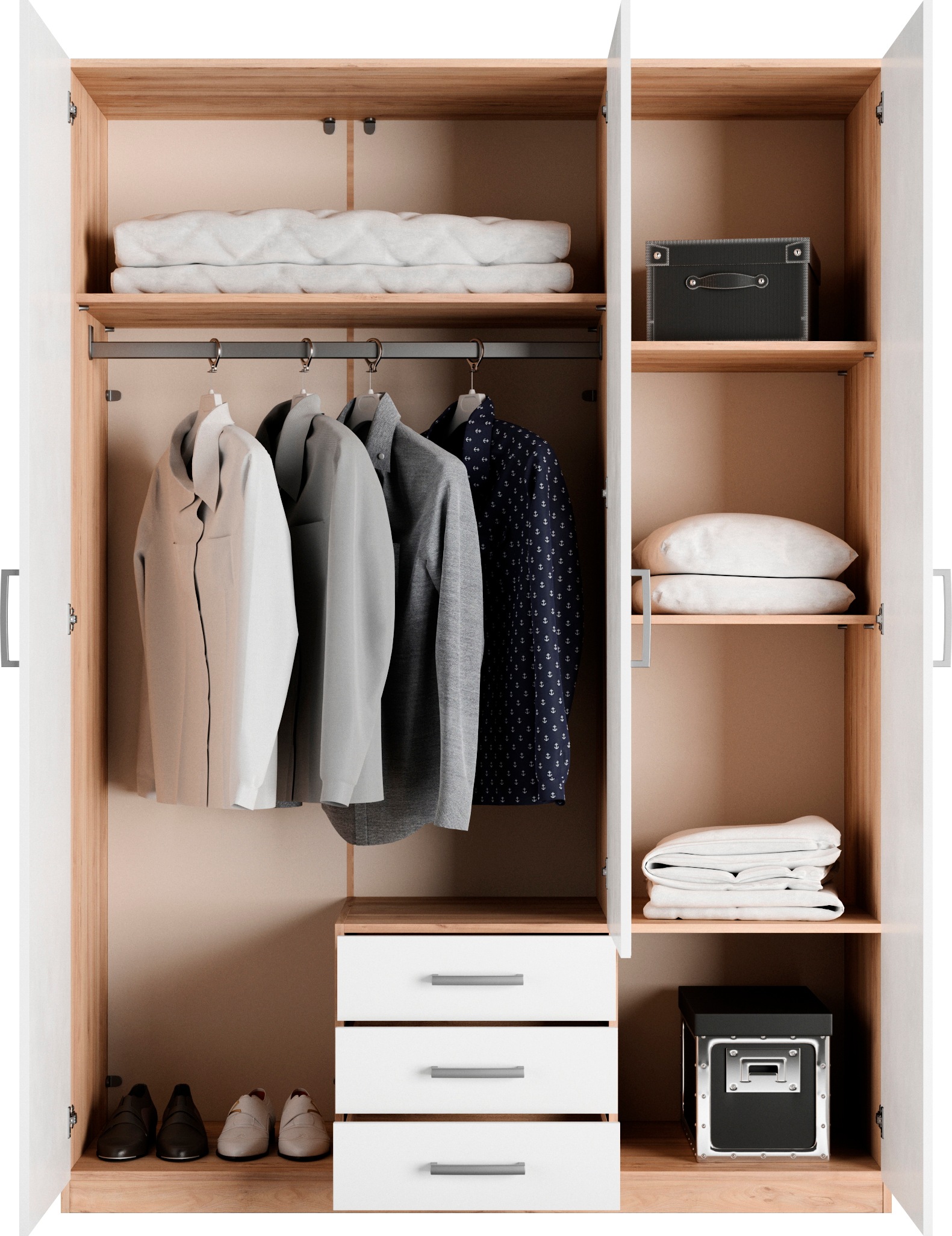 priess Kleiderschrank »Amsterdam«, mit oder ohne LED-Beleuchtung