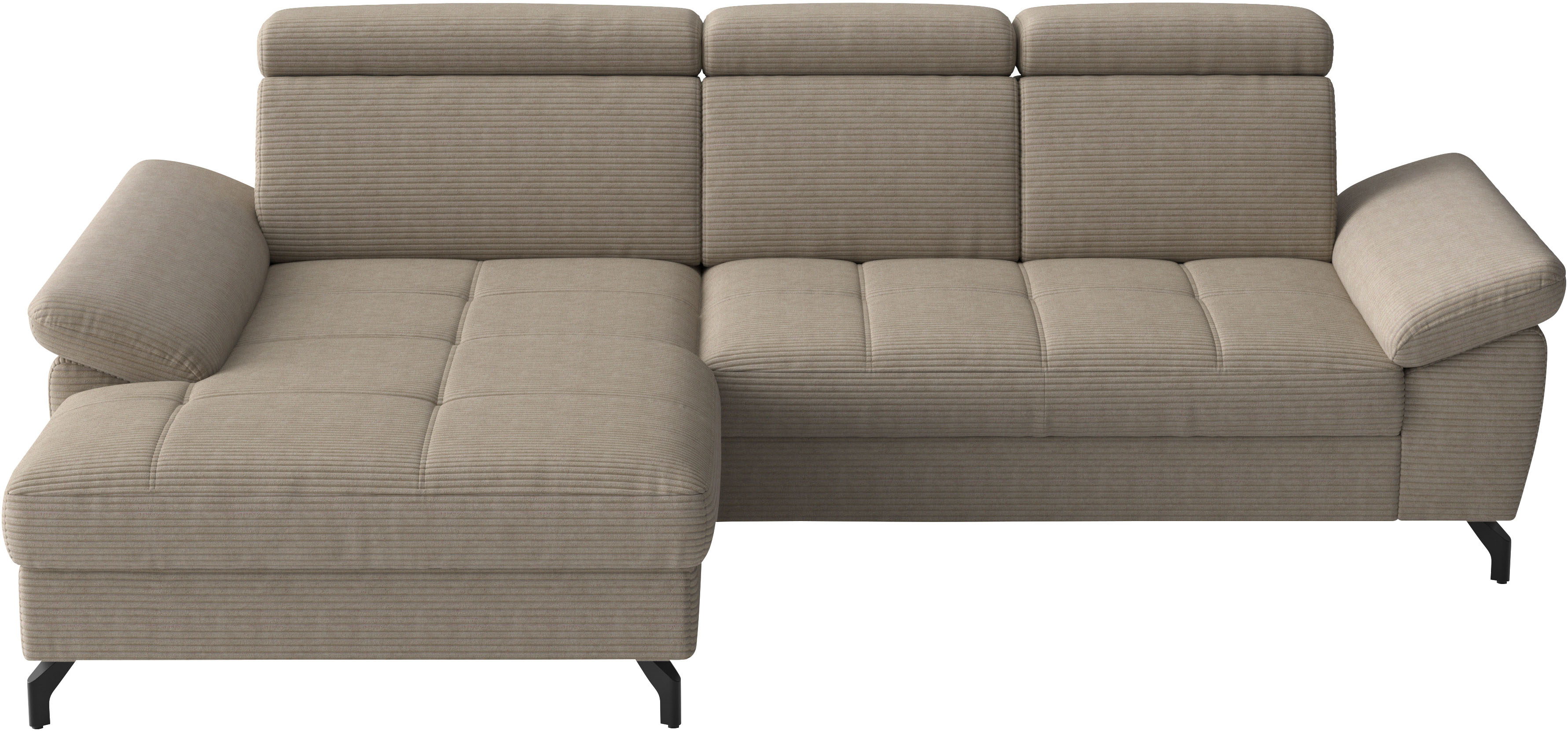 sit&more Ecksofa "Vanity, L-Form, B: 264 cm," Inkl.Sitz-,Kopf-und Armteilverstellung