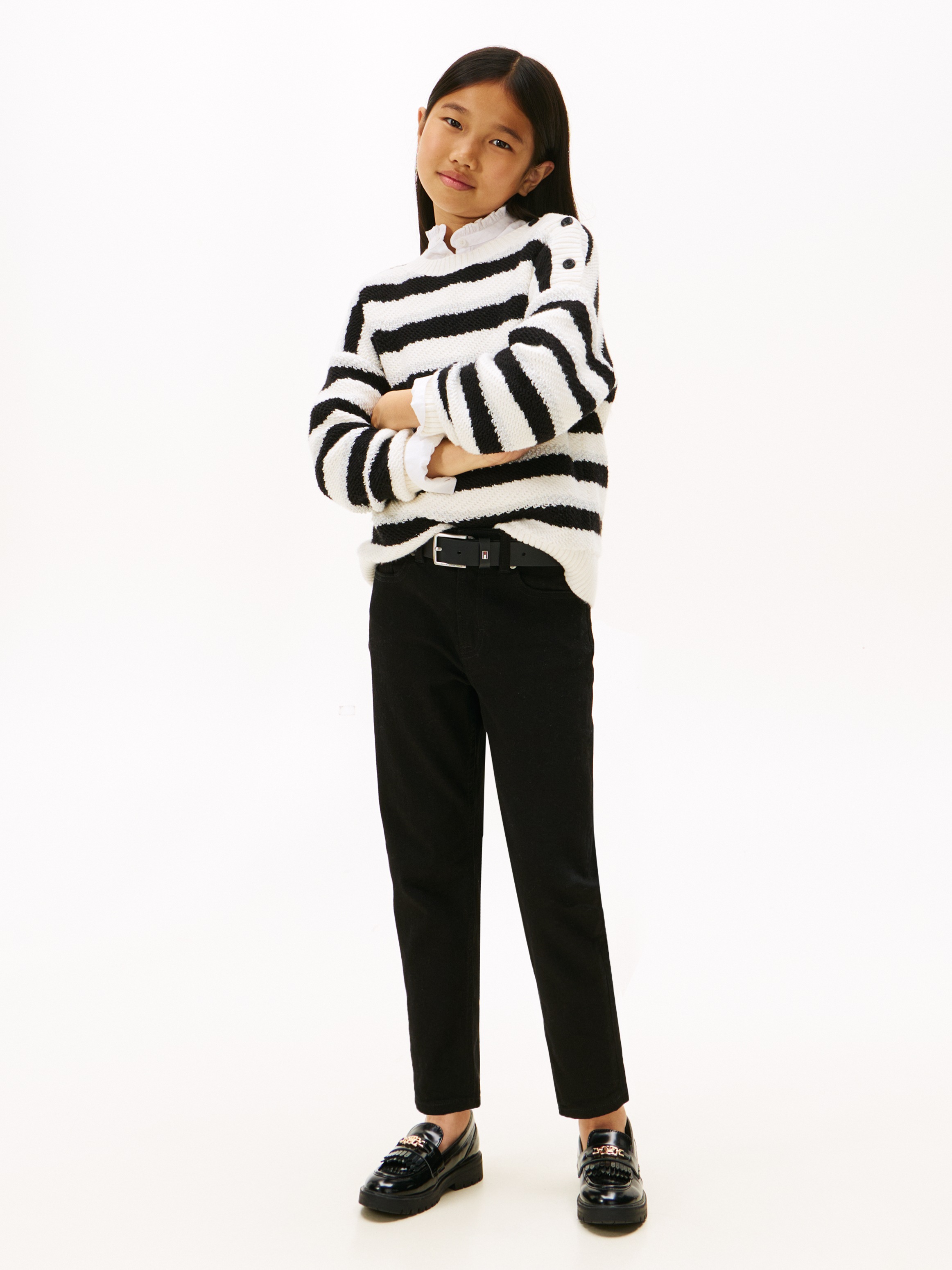 Thumbnail - Tommy Hilfiger Strickpullover "LUREX STRIPE SWEATER" Kinder bis 16 Jahre