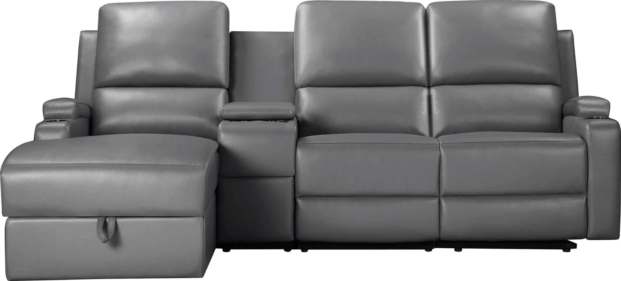 Home affaire Ecksofa "NAPORI Multimediasofa, 3er Kinosessel XXL, L-Form, 3 günstig online kaufen