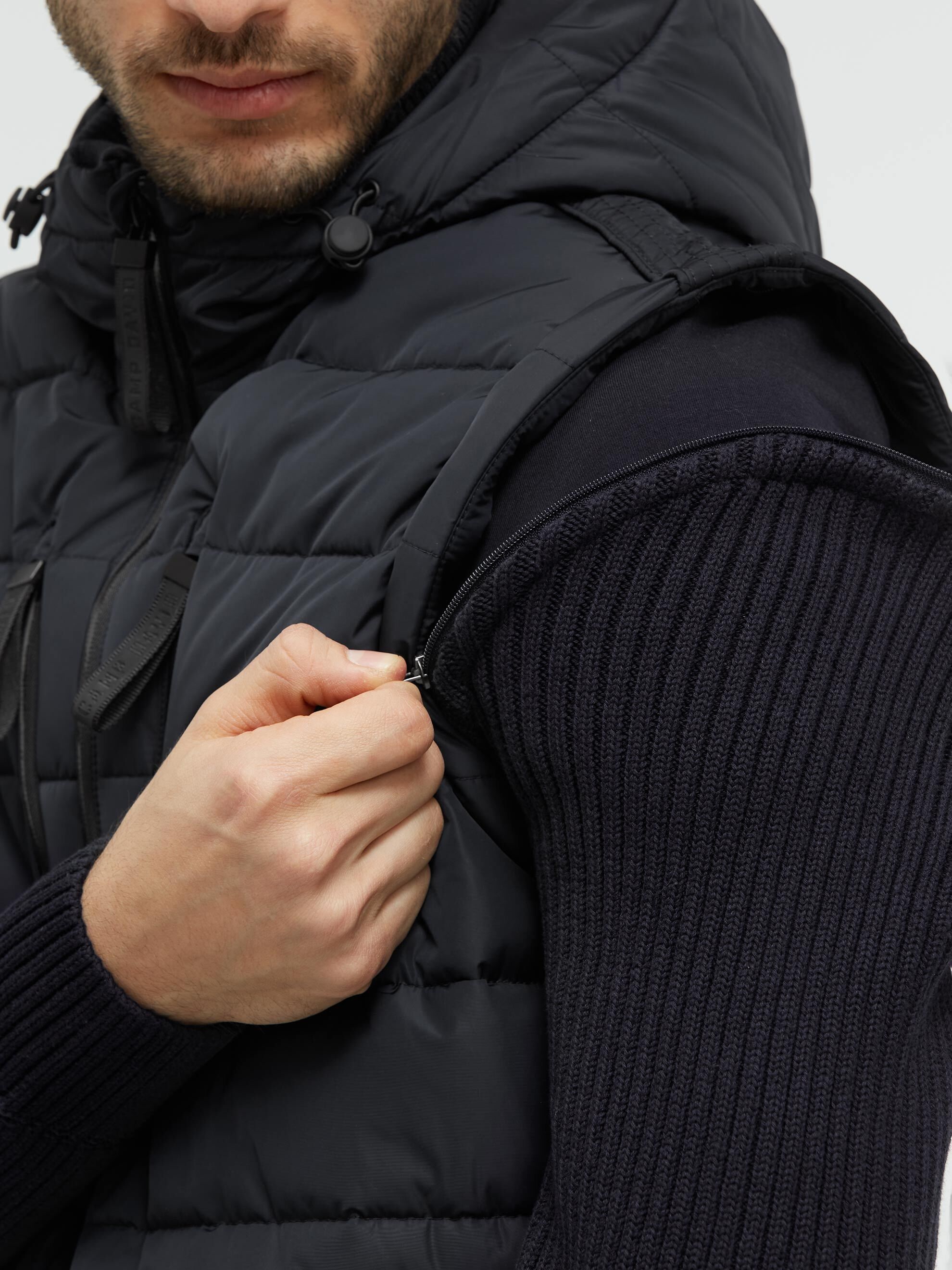 CAMP DAVID Winterjacke mit Kapuze mit Brusttaschen