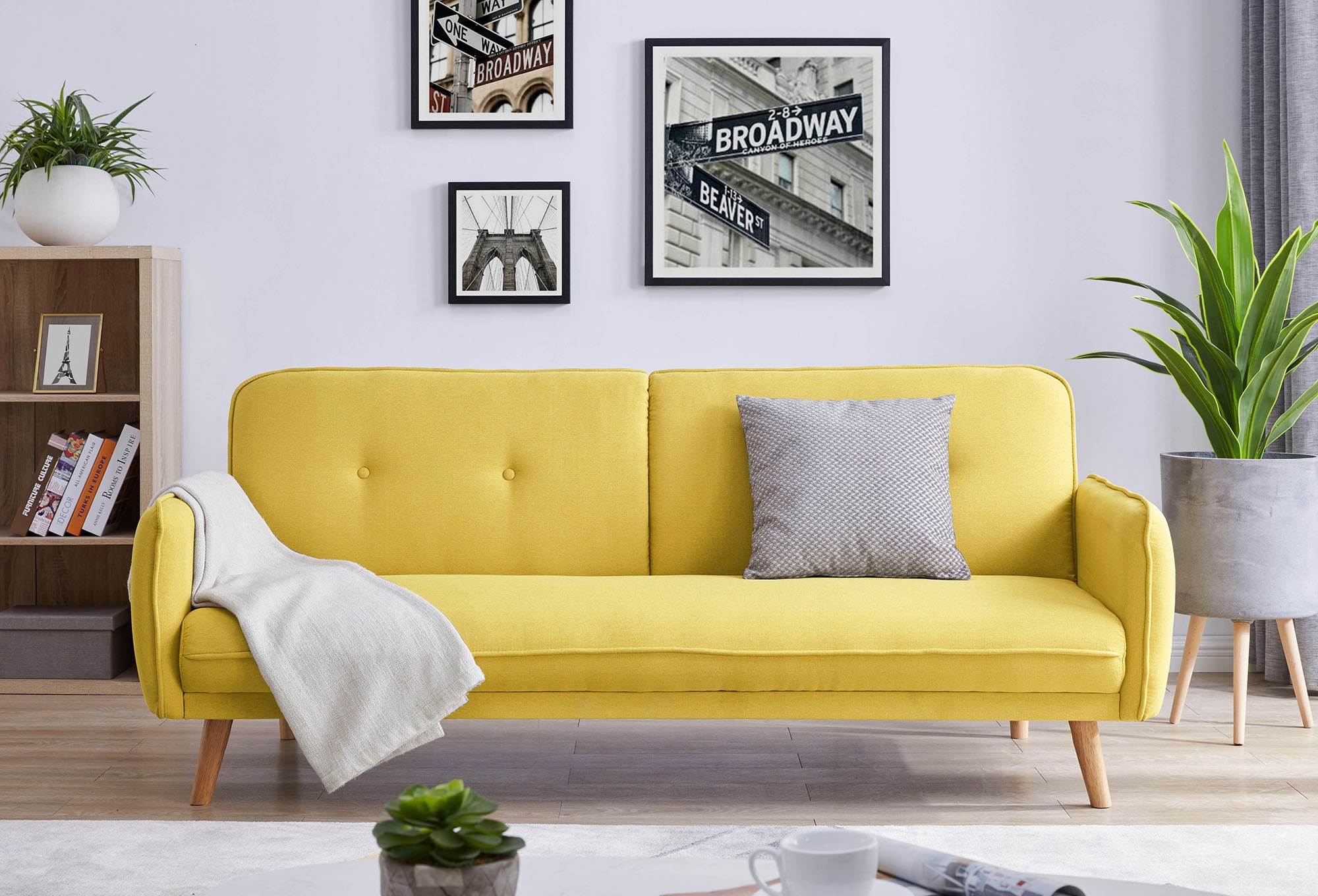 SalesFever Schlafsofa "Komfortables Linköping Schlafsofa", mit Knopfheftung günstig online kaufen