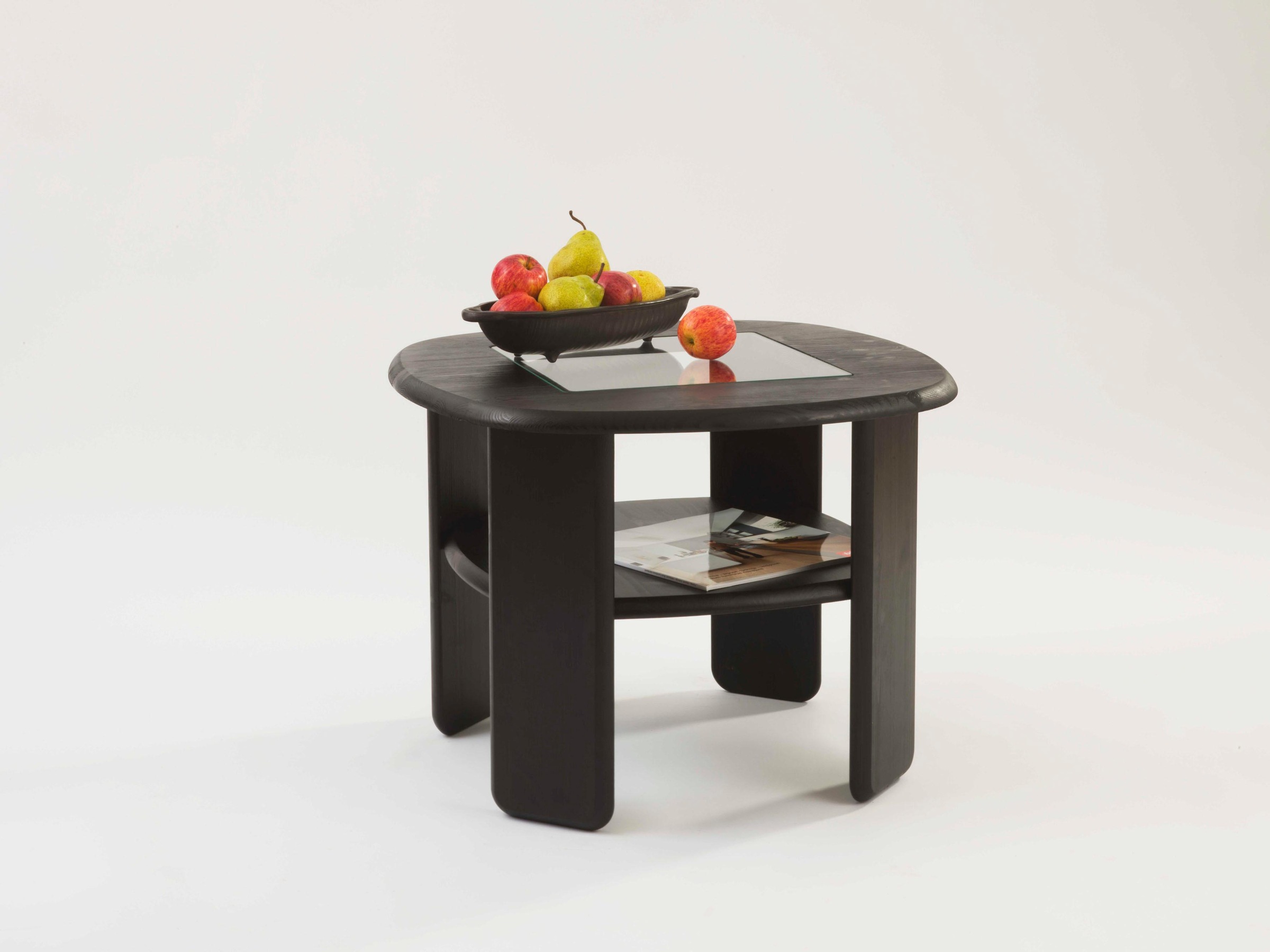 Couchtisch OTTO HOME "Jayden 2", braun (dunkelbraun), B:69,5cm H:52,5cm T:69,5cm, Tische, Couchtisch, in zwei Größen, massives Kiefernholz mit Glaseinsatz 2