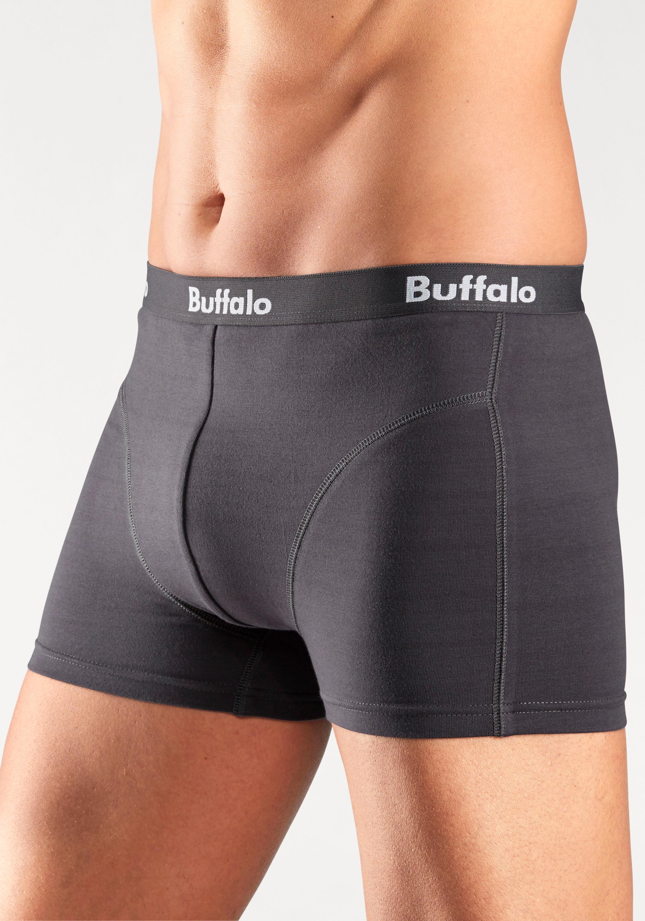 Buffalo Boxer, (Packung, 3 St.), mit Overlock-Nähten vorn