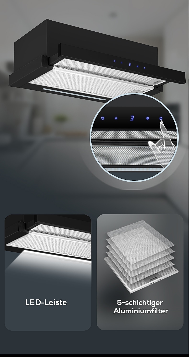 Hanseatic Flachschirmhaube »HFSA1B6«