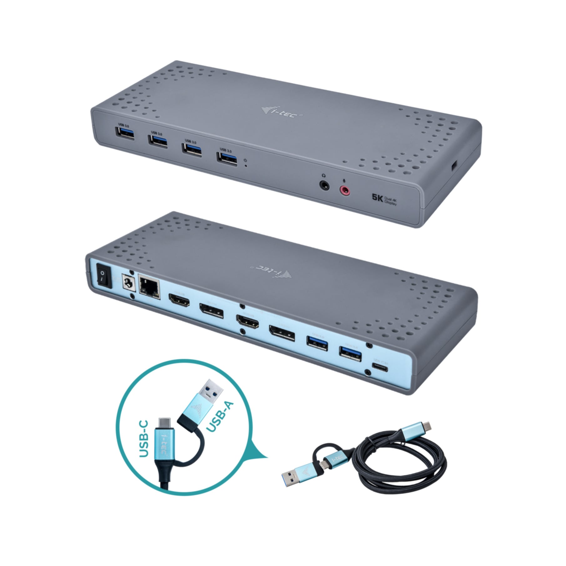 I-TEC Laptop-Dockingstation »USB 3.0 / USB-C / Thunderbolt 3 Dual Display Docking Station«