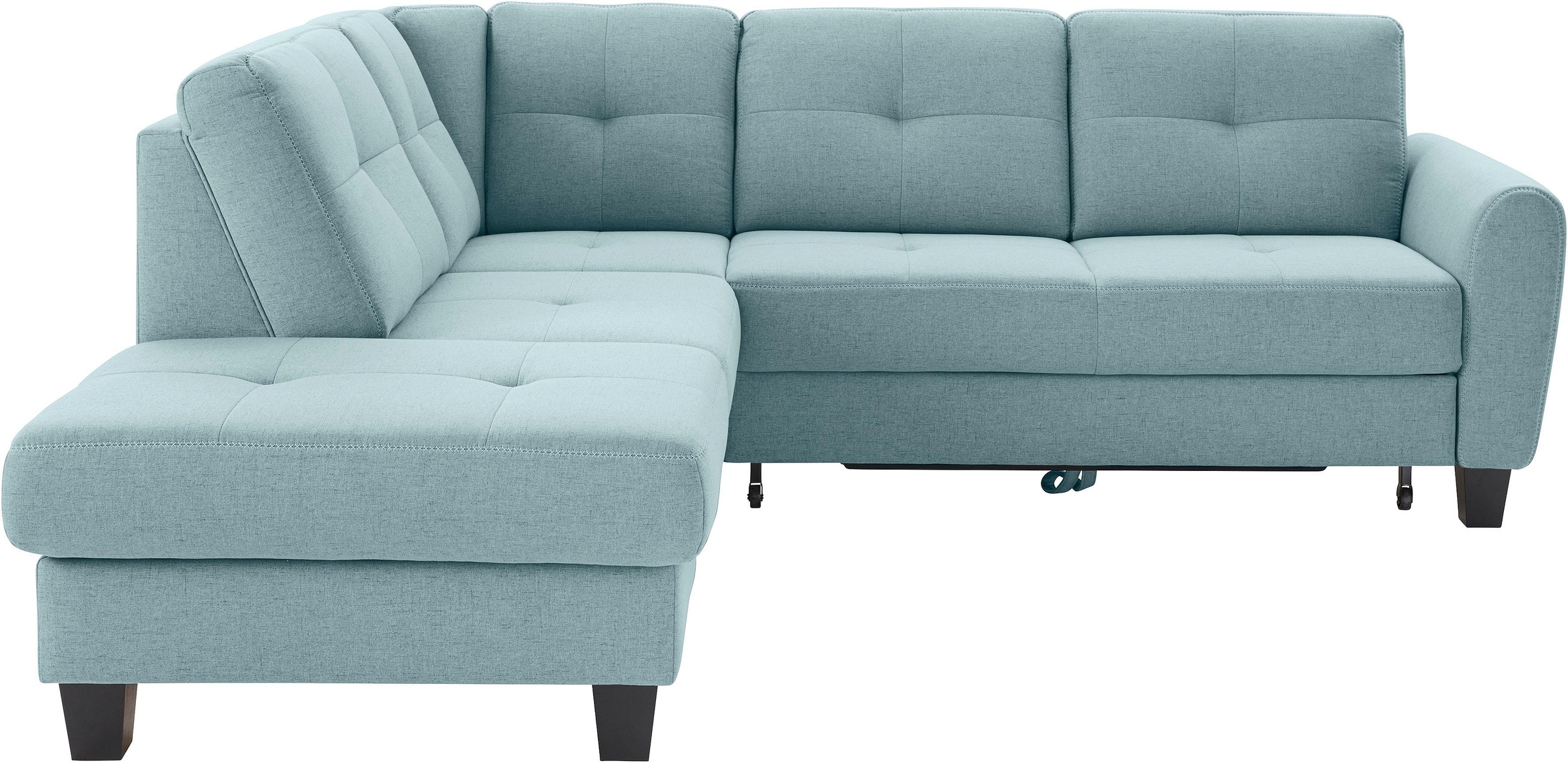 sit&more Ecksofa »Varese L-Form«, mit Federkern, wahlweise mit Bettfunktion und Stauraum