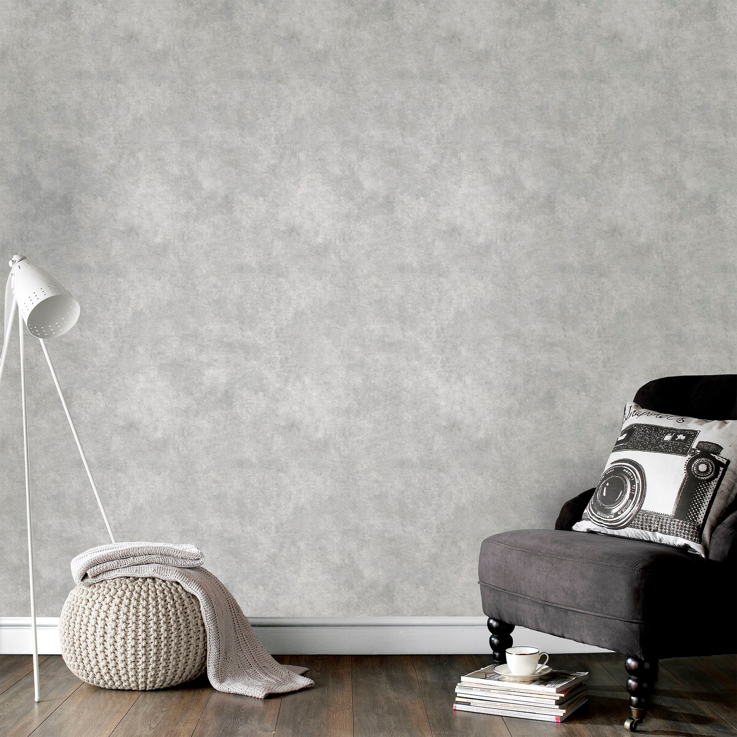 Superfresco Easy Vliestapete »Beton«, Steinoptik, Grau - 10mx53cm