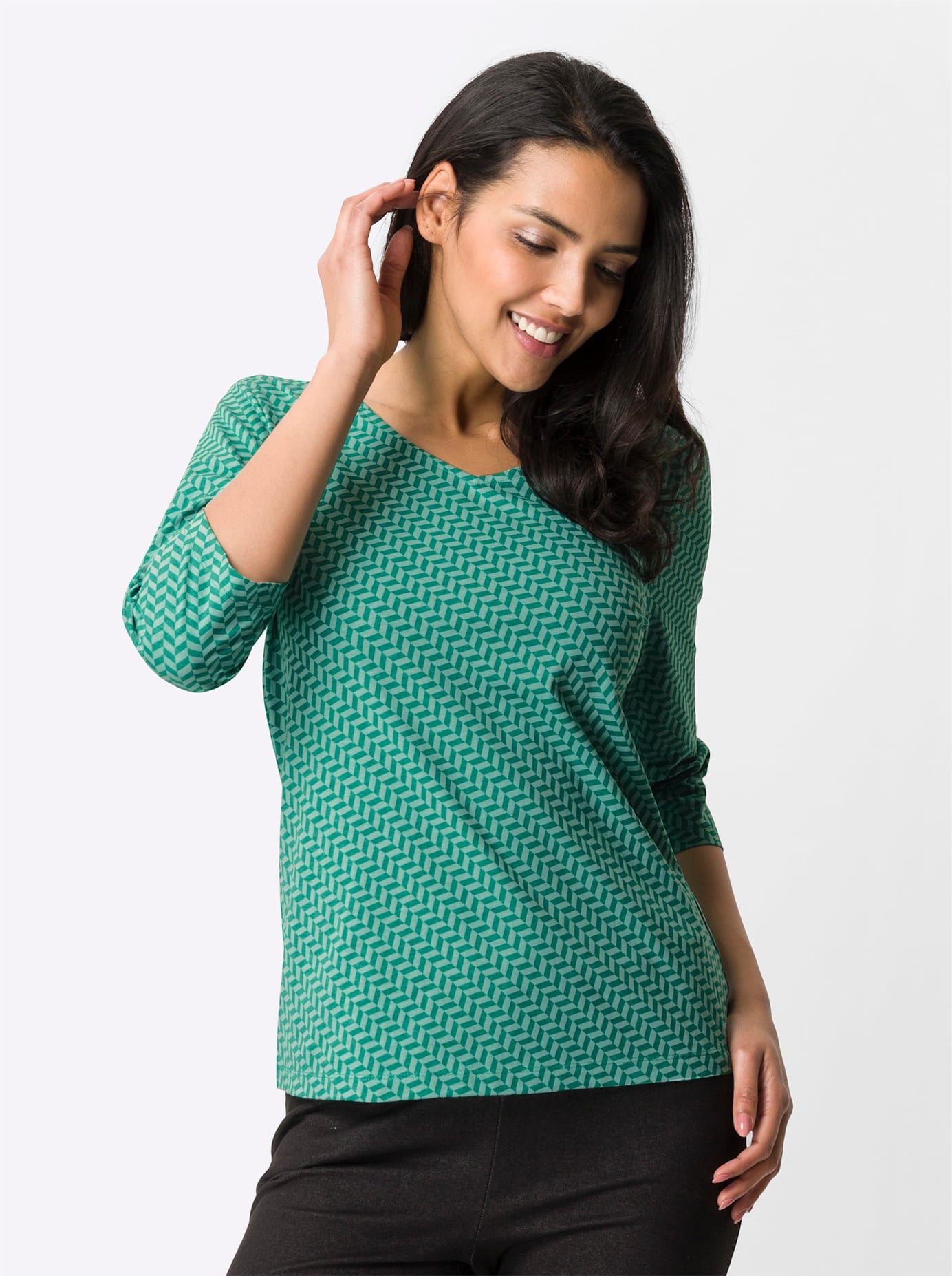 3/4-Arm-Shirt "Freizeitshirt" 1 Stk. günstig online kaufen