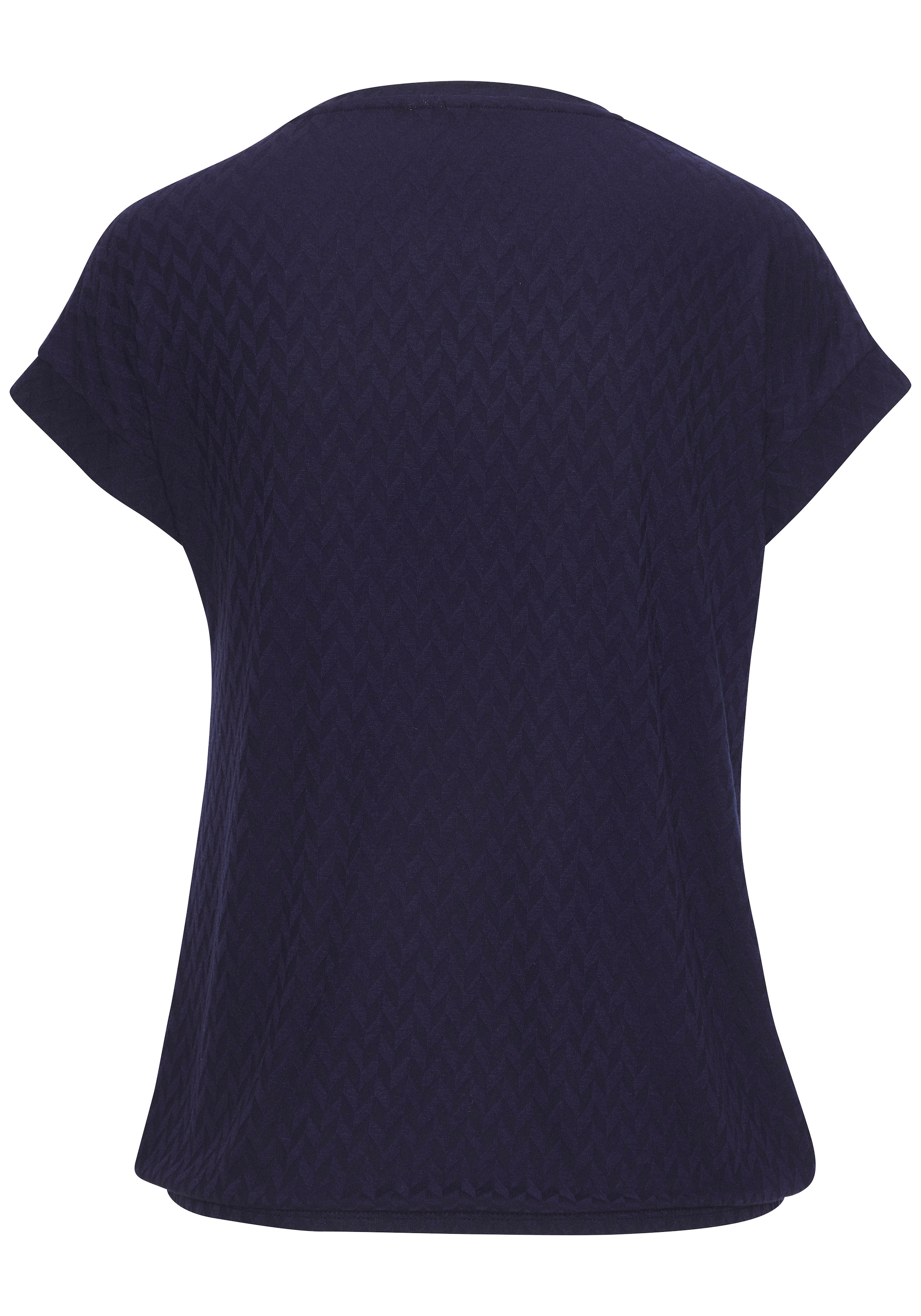 Vivance Kurzarmshirt »mit modischem Jacquard-Muster«, aus hochwertiger Qualität mit Viskose