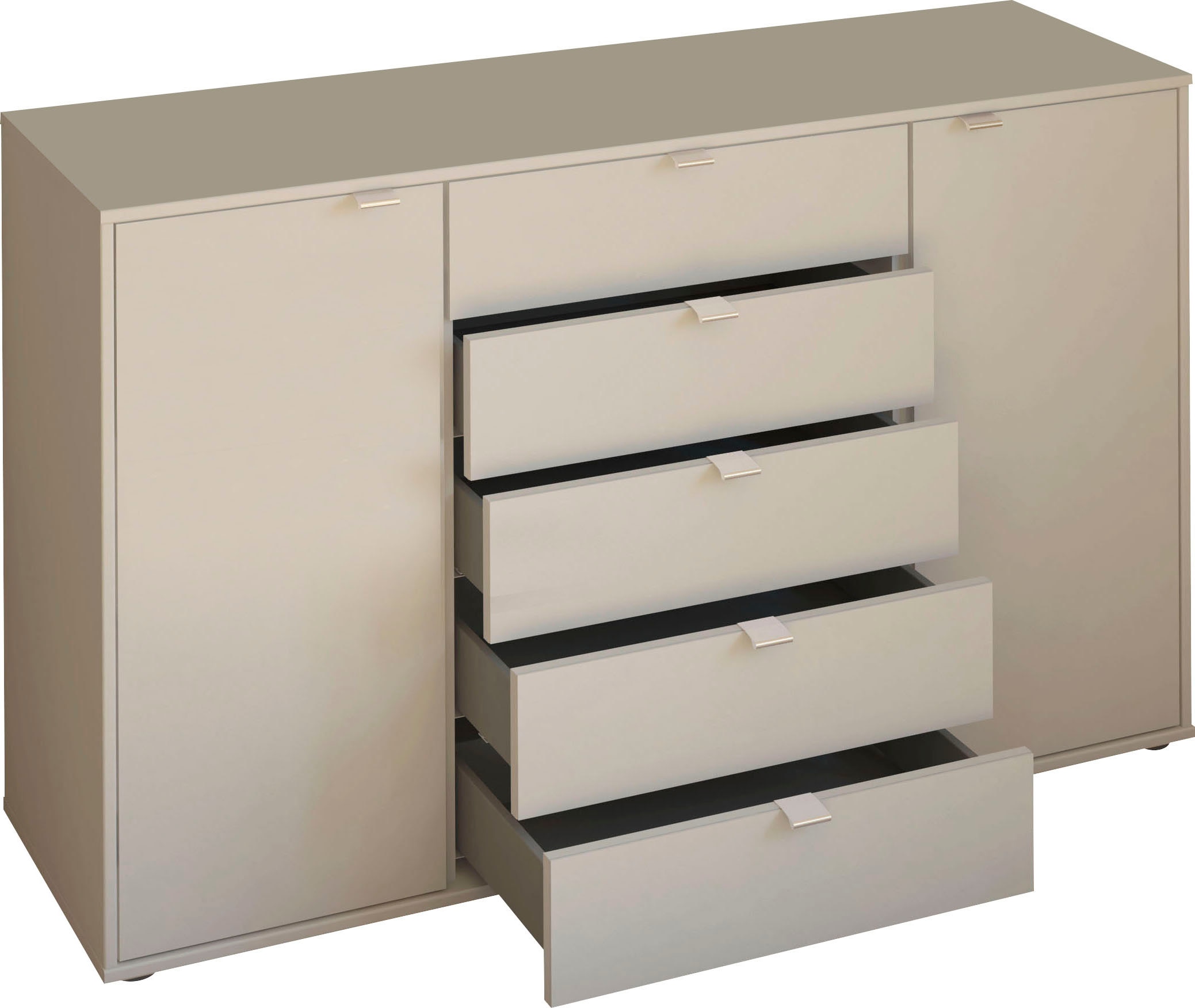 WIEMANN Kombikommode »Nizza«, vormontiert, mit Soft-Close und Glasfront