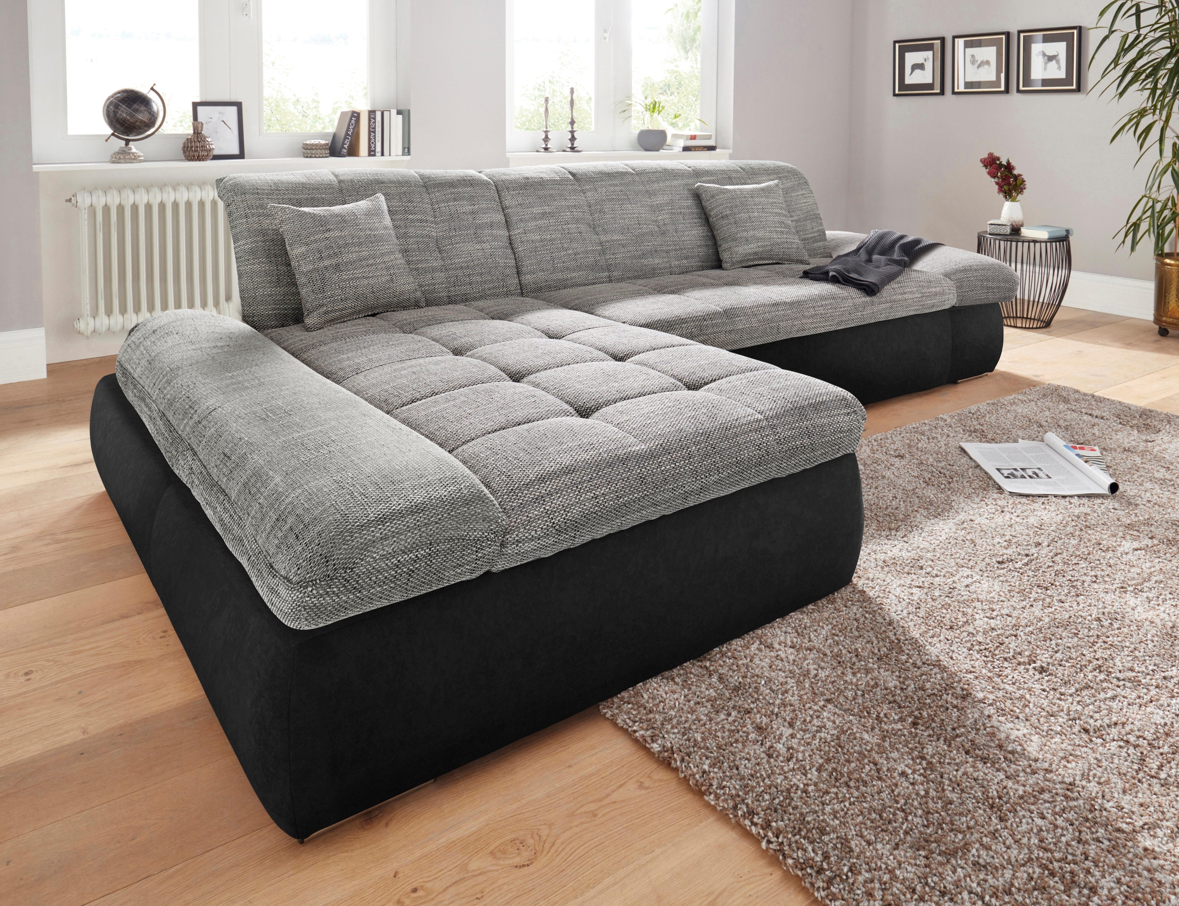 TRENDMANUFAKTUR Ecksofa »Bourbon«, Extratiefe Sitzfläche 69 cm kaufen | BAUR