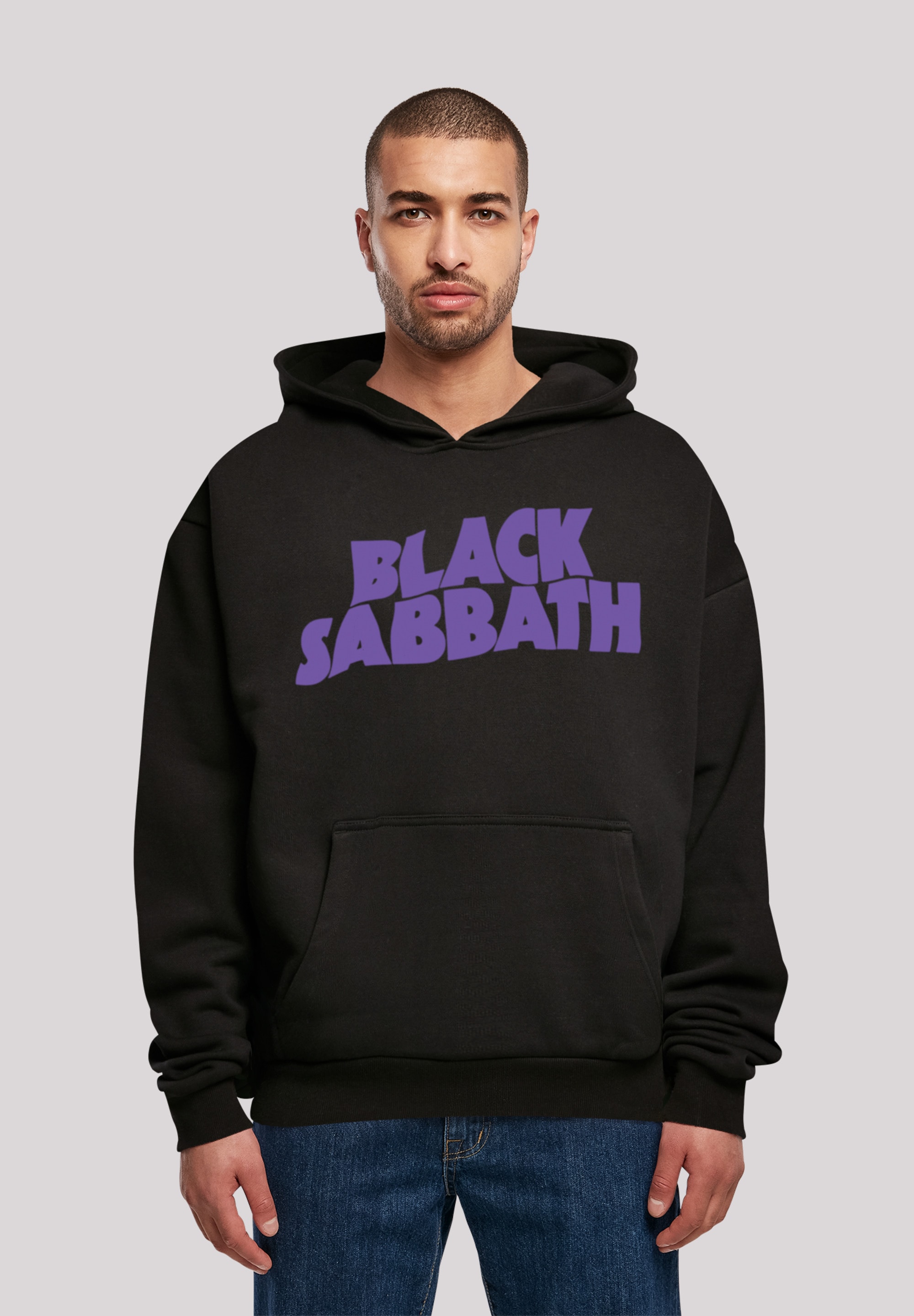 Sabbath Band Print für »Black | Metal Wavy F4NT4STIC BAUR Kapuzenpullover Black«, Heavy ▷ Logo