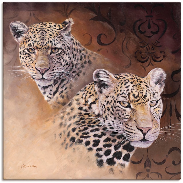 Artland Wandbild »Leoparden«, Wildtiere, (1 St.), als Alubild, Leinwandbild,  Wandaufkleber oder Poster in versch. Größen kaufen | BAUR