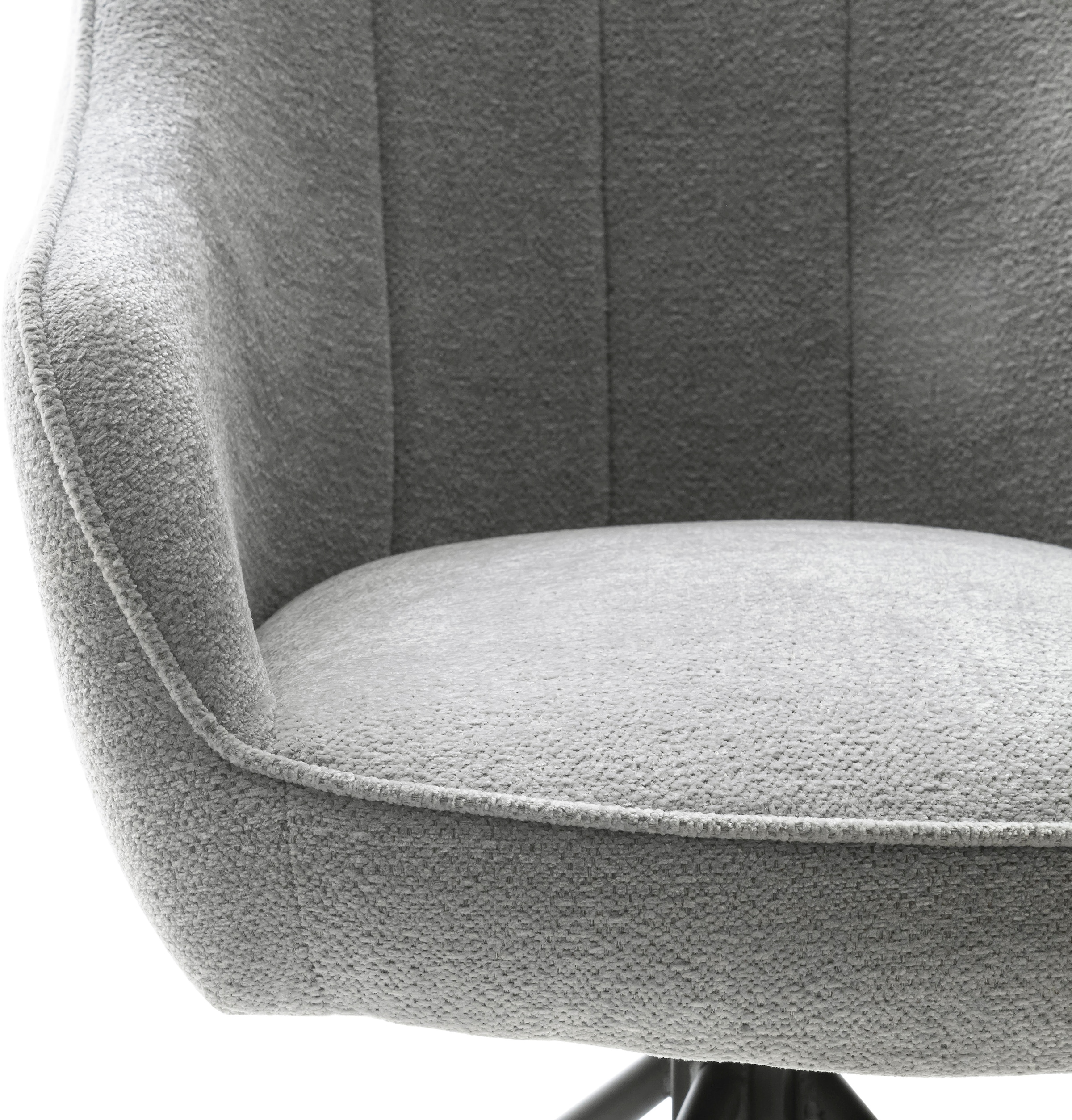 MCA furniture Esszimmerstuhl »KASAMA«, Strukturstoff, (2er-Set), 180° drehbar, Belastbarkeit120 kg, Sitzhöhe ca. 51 cm