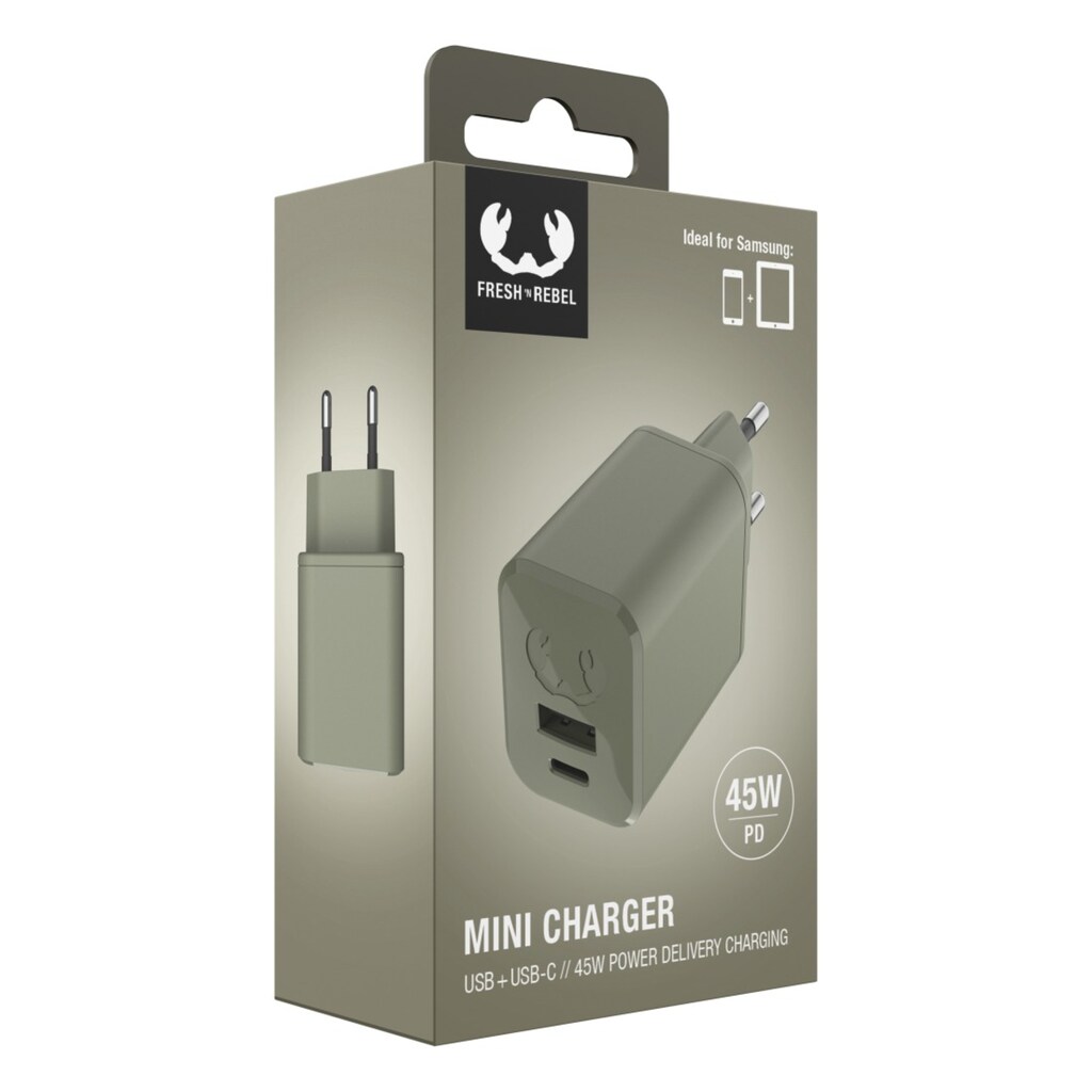 Fresh´n Rebel USB-Ladegerät »Mini-Charger USB-C und USB-A, PD 45W«