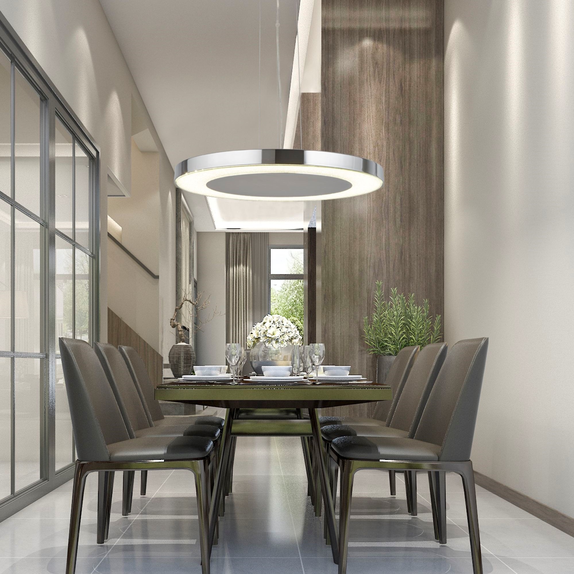 Searchlight LED-Hängeleuchte »Hängeleuchte Lexi, 1-flammig« LED-Modul 1 Stk. Kaltweiß Minimalistisches Ambiente