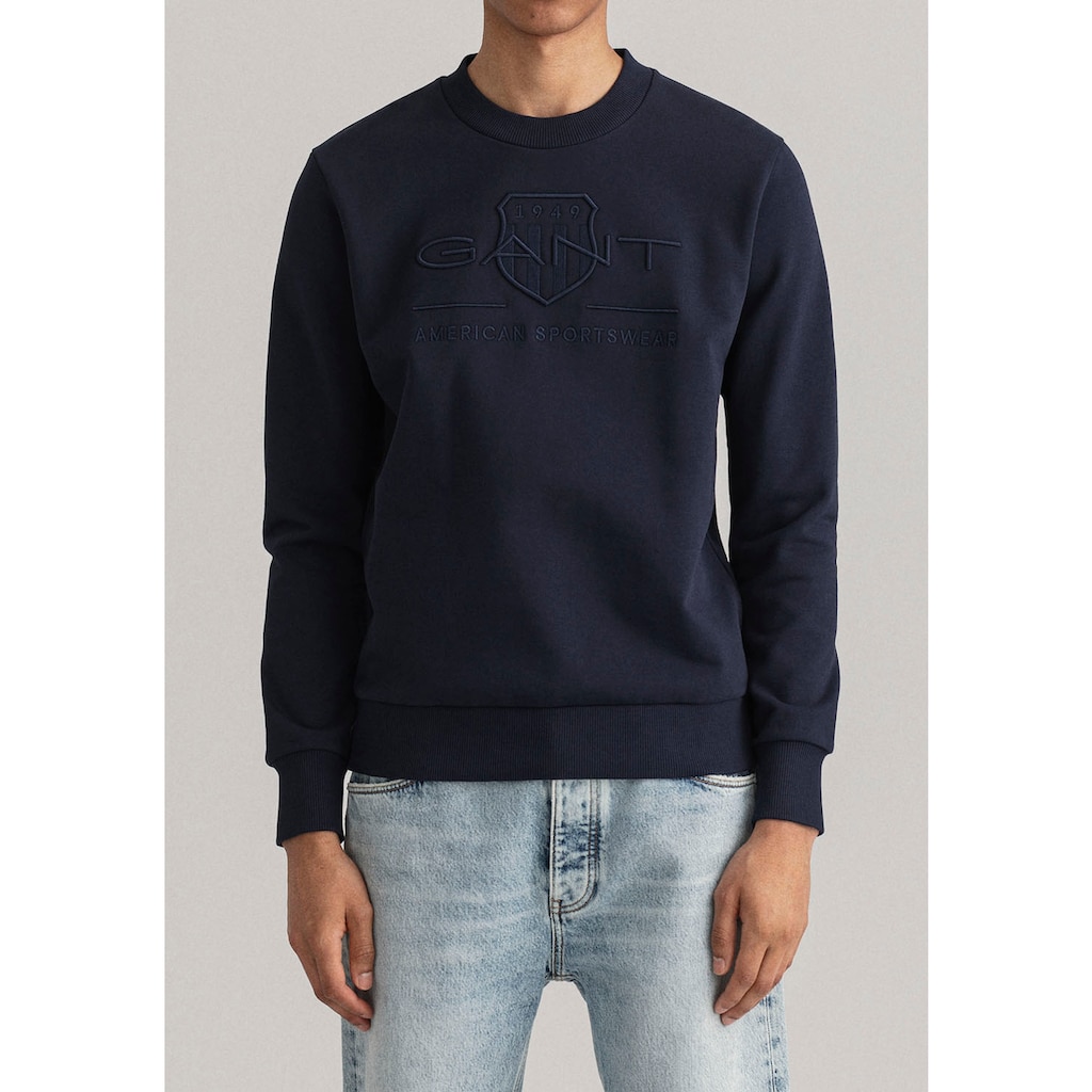 Gant Sweatshirt »D1. TONAL ARCHIVE SHIELD C-NECK«