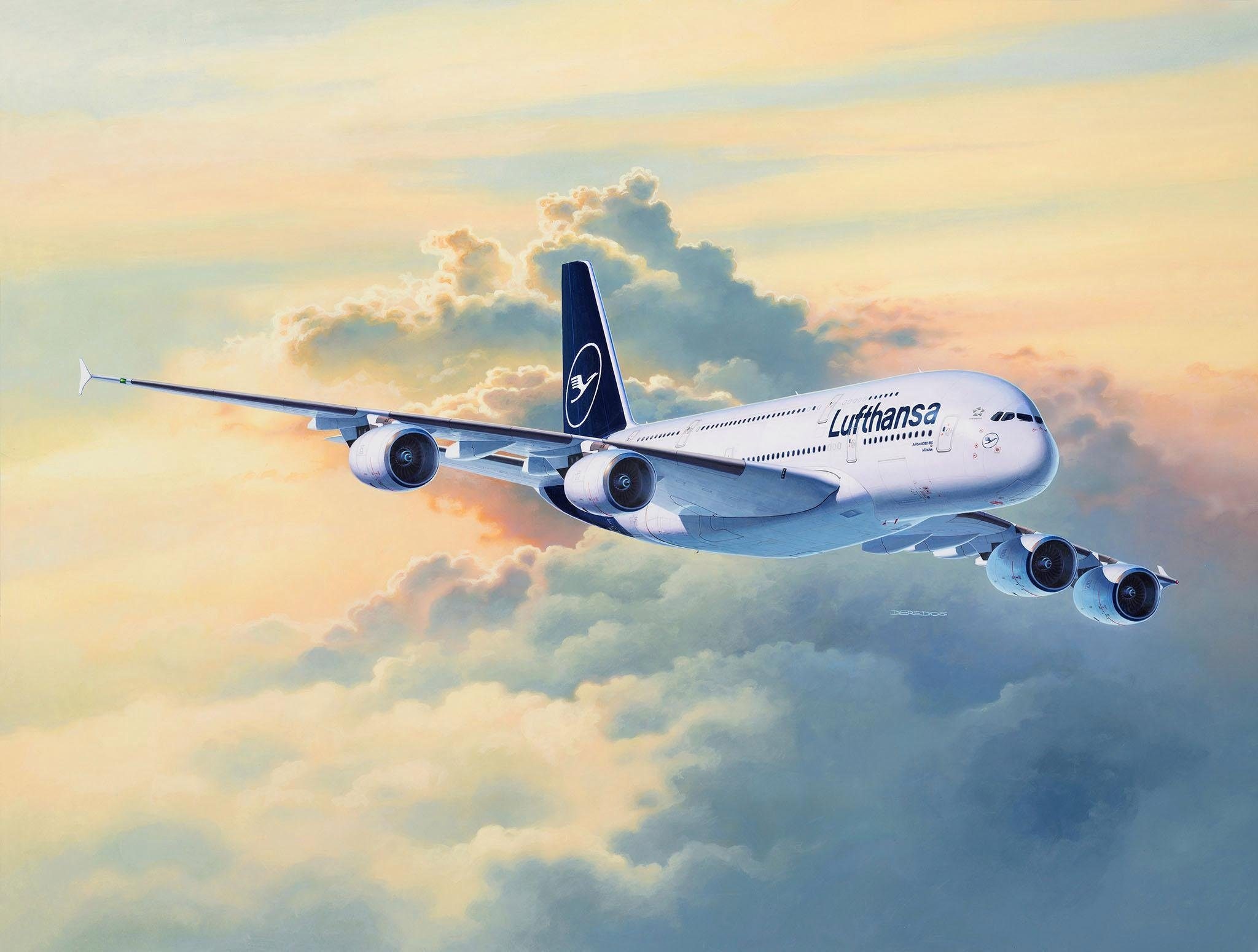 Revell® Modellbausatz »Airbus A380-800 Lufthansa - New Livery«, 1:144, Made in Europe