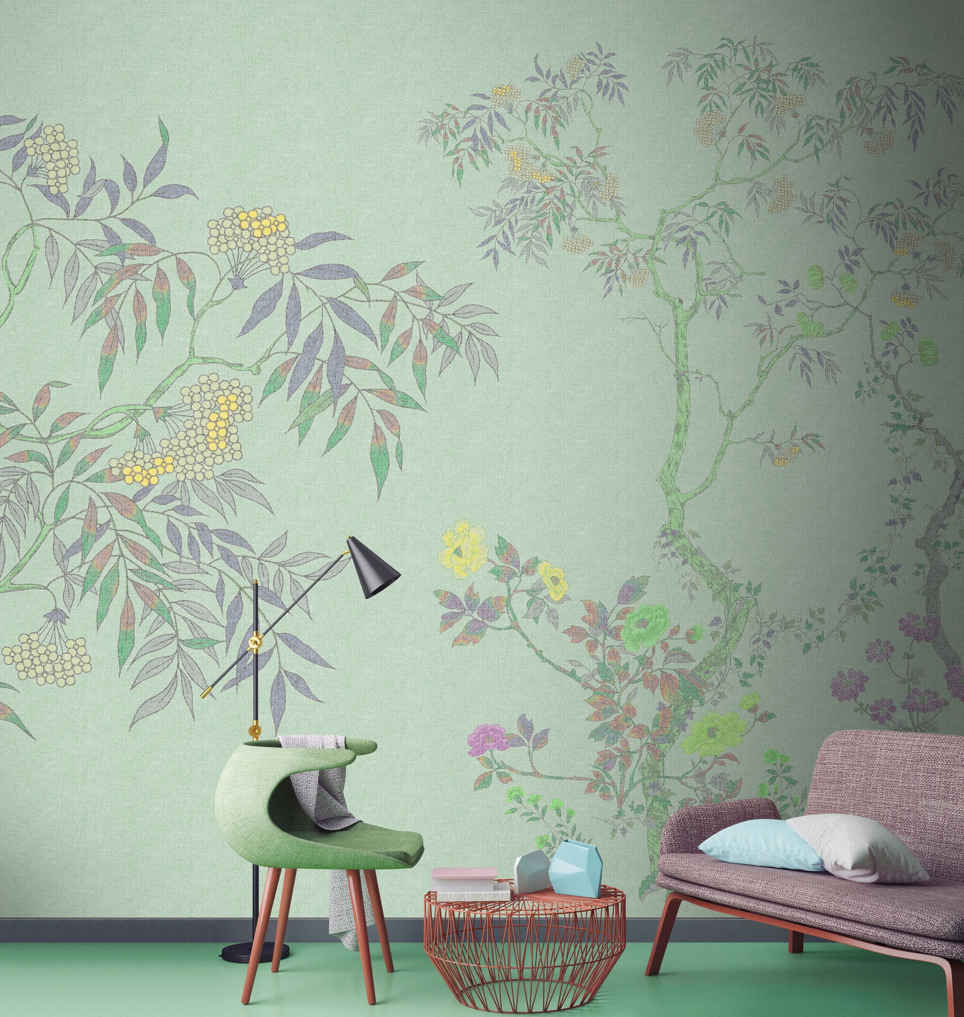 living walls Fototapete »Walls by Patel 5 Fototapete Botanisches Baumdesign« botanisch glatt Botanisches Baumdesign auf 200 g/m² Premium-Vlies