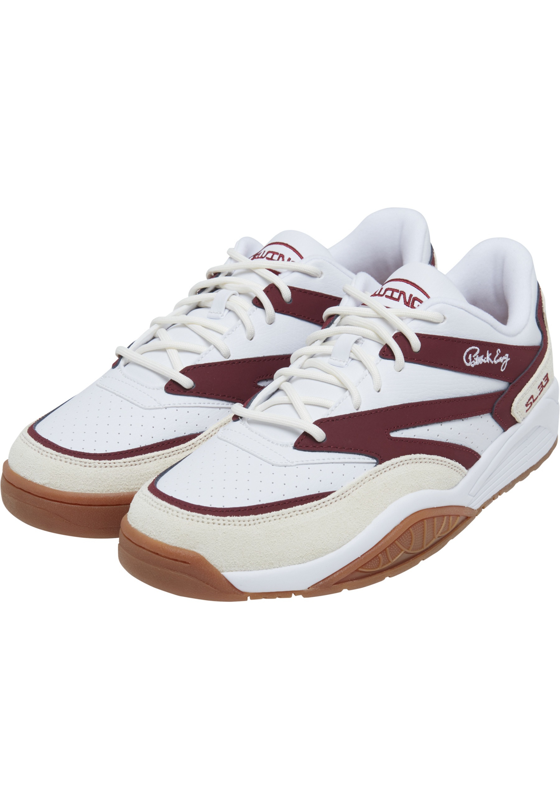 EWING Trainingsschuh "Ewing EWING SPORT LITE LOW", Gr. 10,5cabernet, antique weiß, weiß, gum, Leder, Schuhe