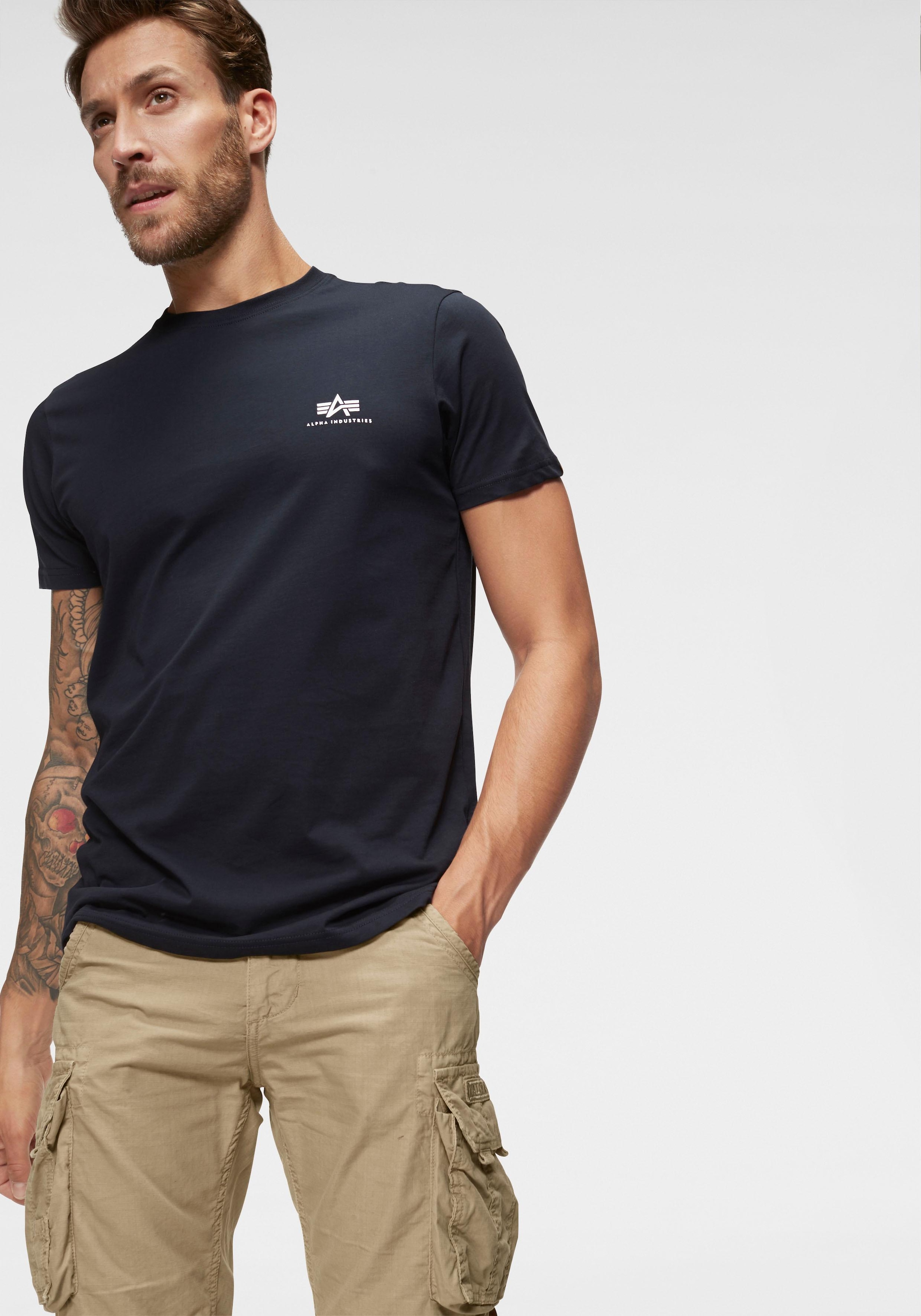 Alpha Industries "BASIC T SMALL LOGO" Baumwolle, regular fit günstig online kaufen