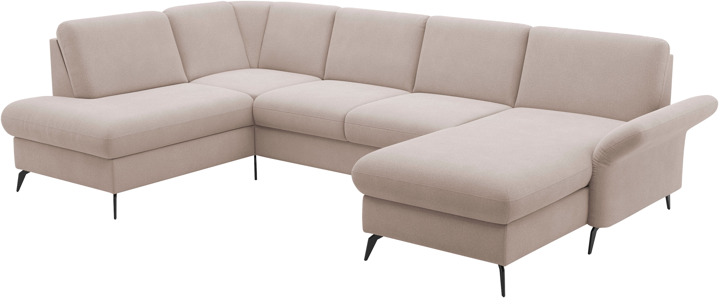 Home affaire Wohnlandschaft »Rochelle«, optional: Armteilverstellung, klappbar, Bettkasen
