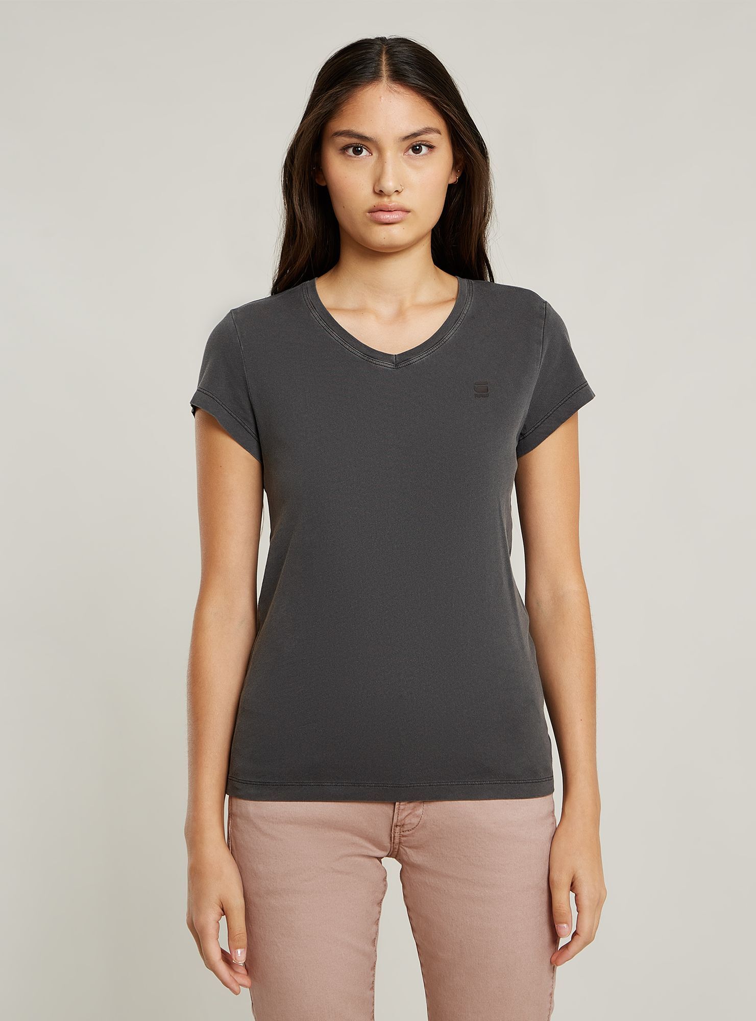 G-STAR "Overdyed Eyben Slim V-Neck Top"