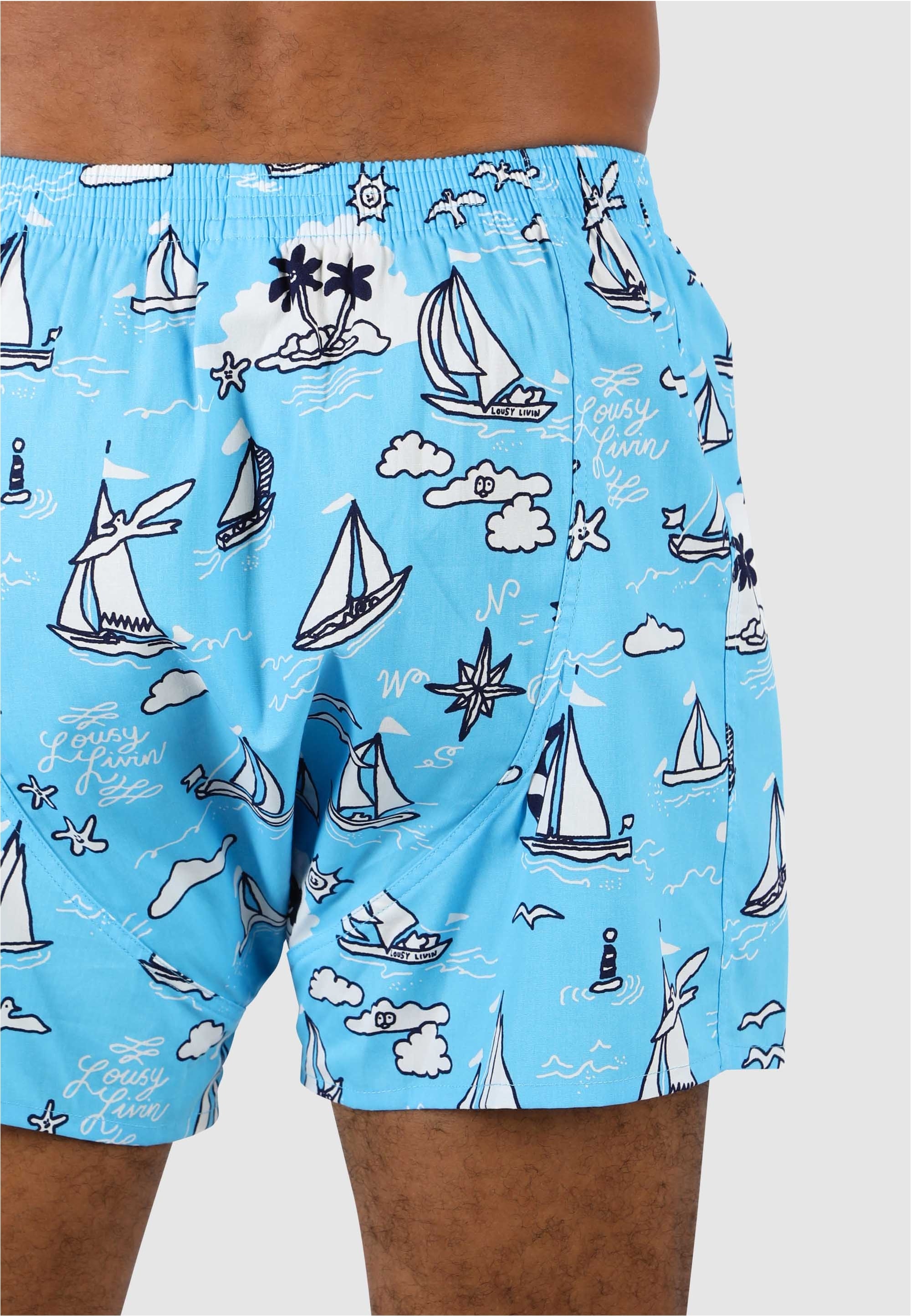 Lousy Livin Boxershorts »Boats & Ducks« 2 Stk. mit lässigen Allover-Prints