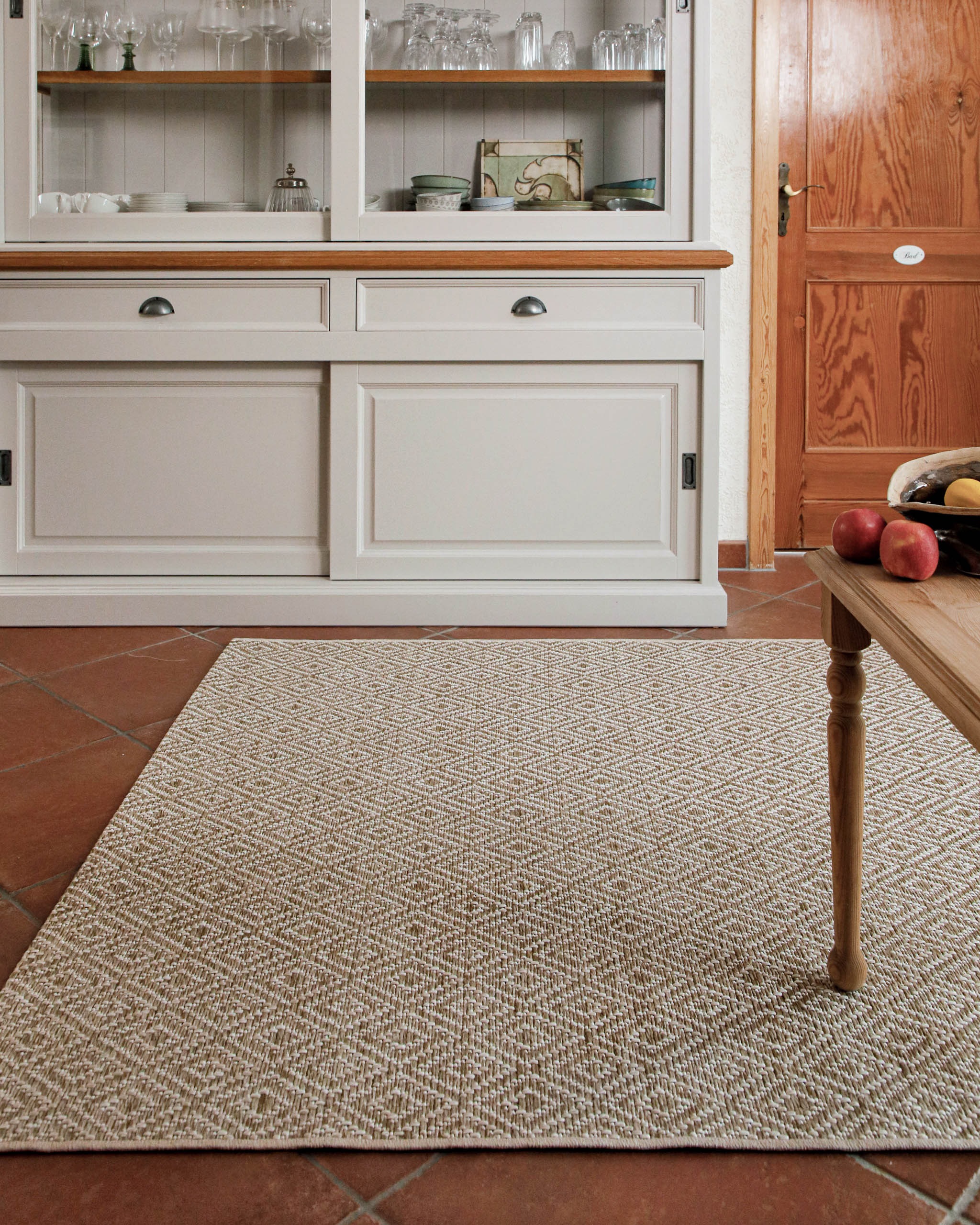 Wecon home Teppich "Buhai" rechteckig 3 mm Höhe ultraflacher Schmutzfangläu günstig online kaufen