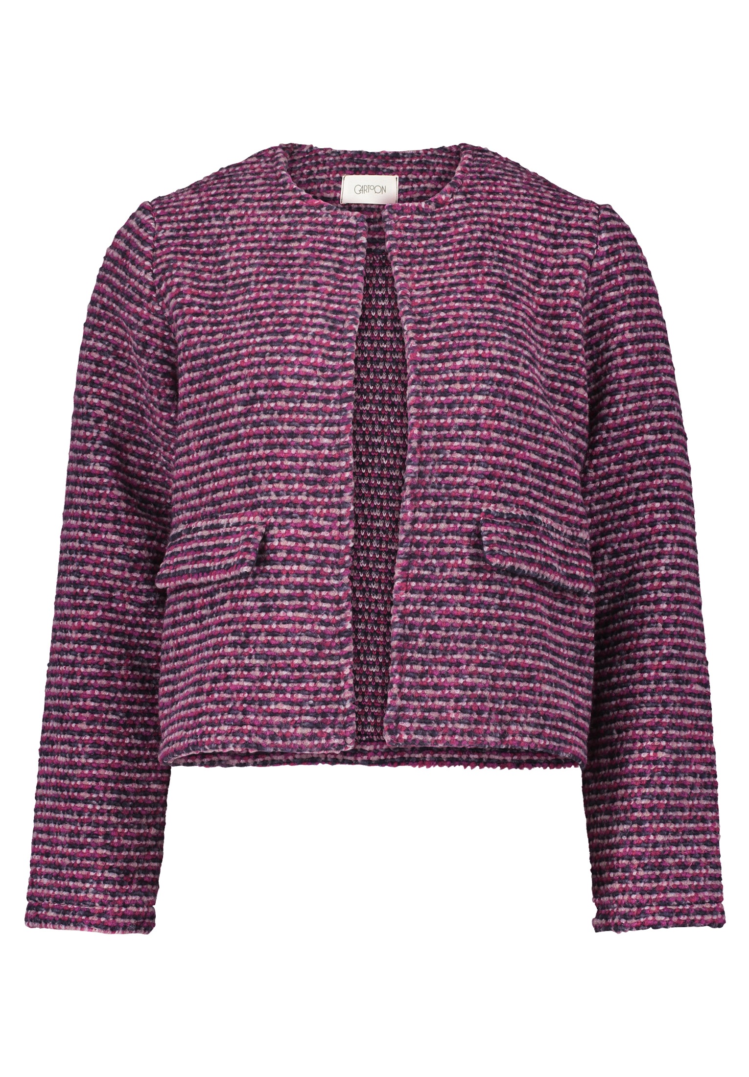 Cartoon Canvasjacke "Cartoon Damen Casual-Jacke ohne Verschluss" günstig online kaufen