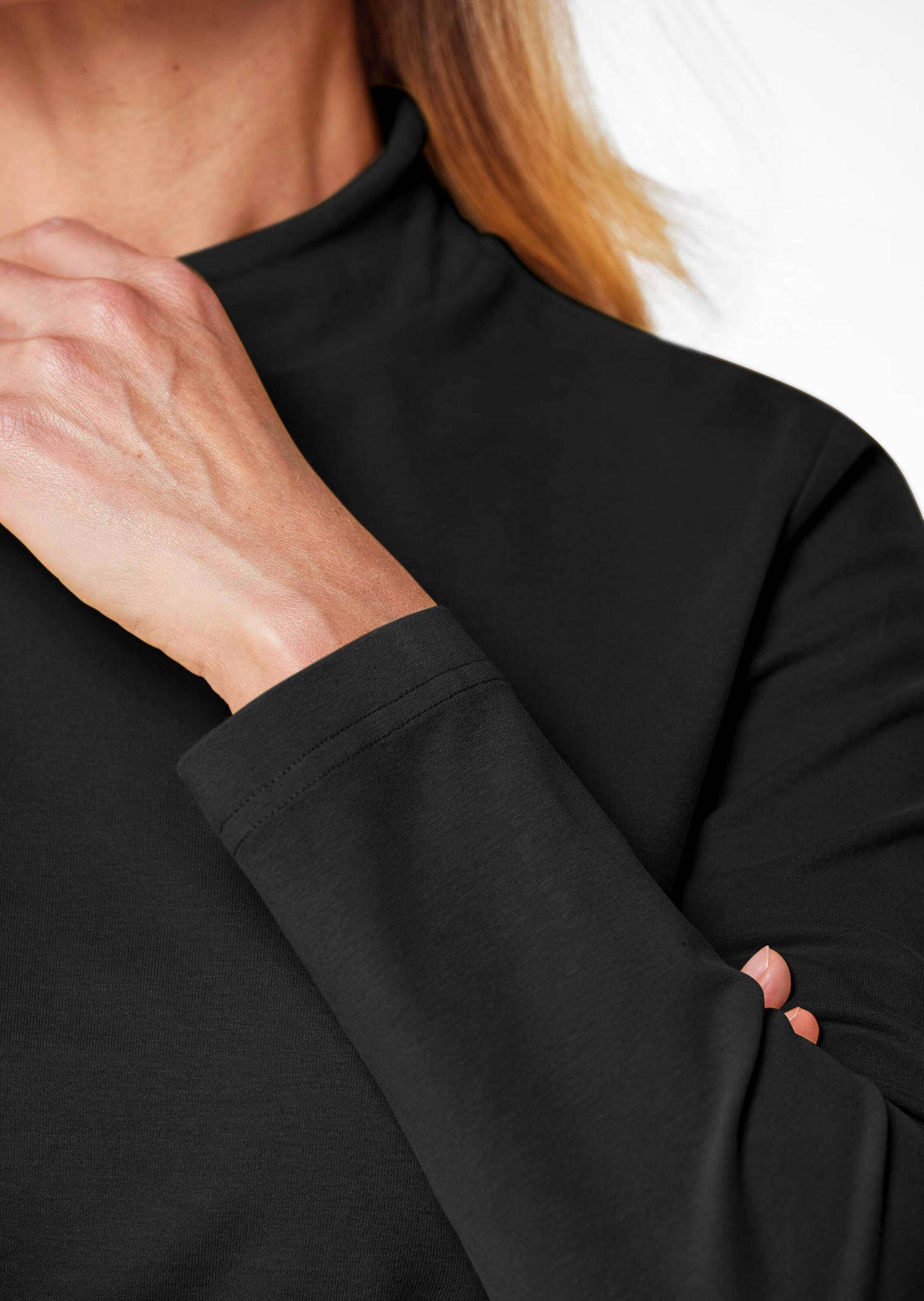 GOLDNER Longpullover »Stehkragenshirt mit Langarm«