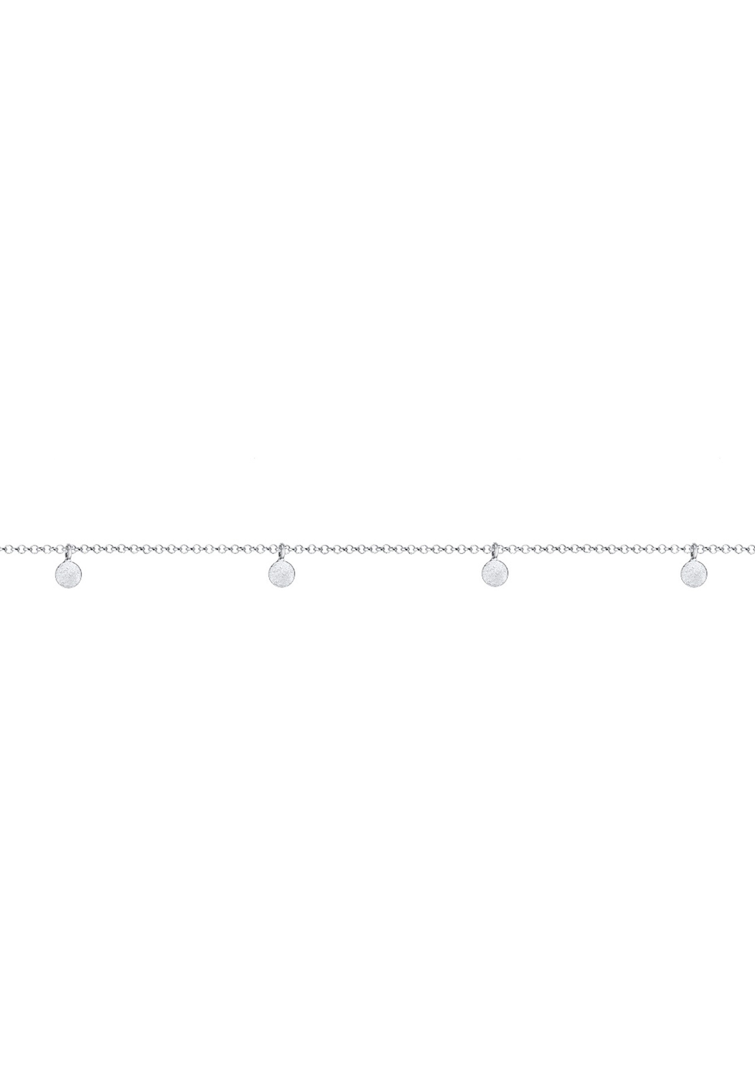 Elli Collier »Choker Plättchen Coins Matt 925 Silber«