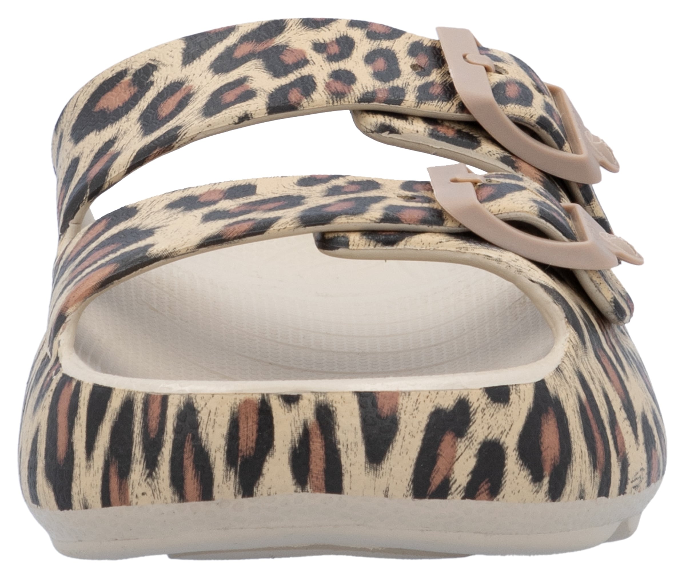 RIEKER Sport Pantolette, Sommerschuh, Strandschuh, Hausschuh mit zwei verstellbaren Schnallen